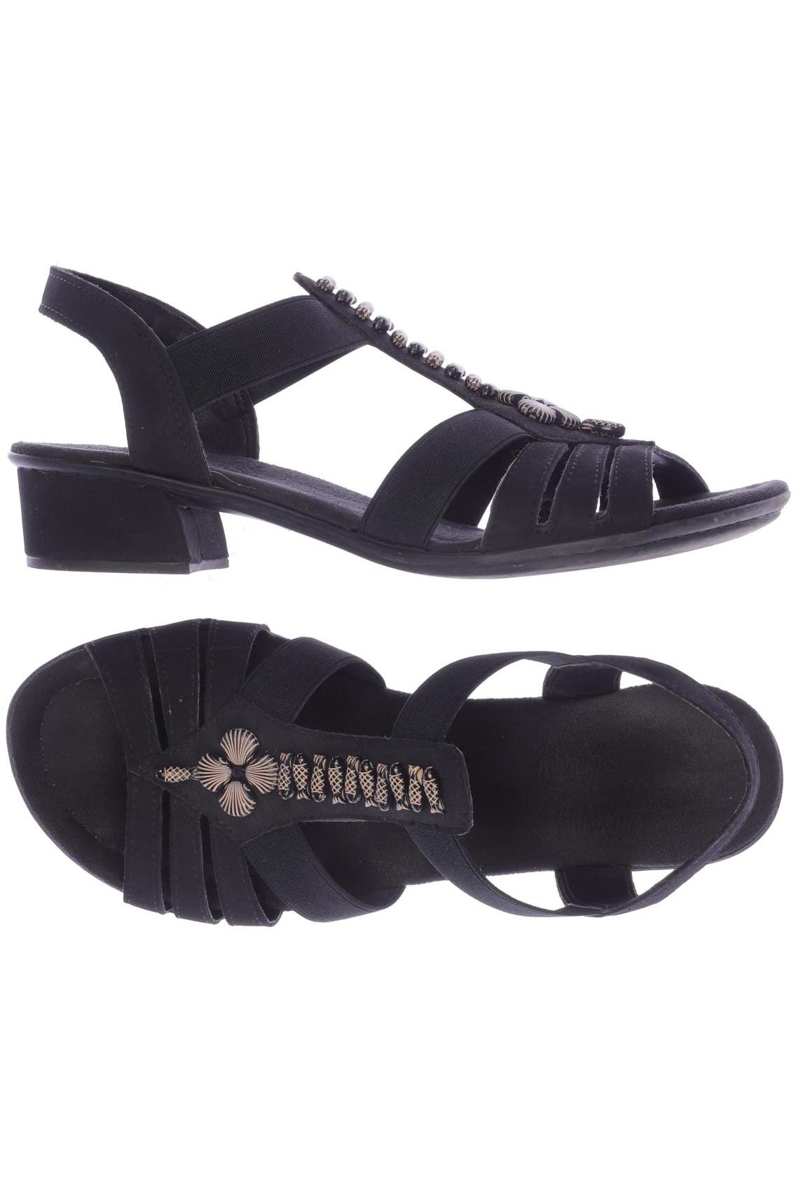 

Rieker Damen Sandale, schwarz, Gr. 37