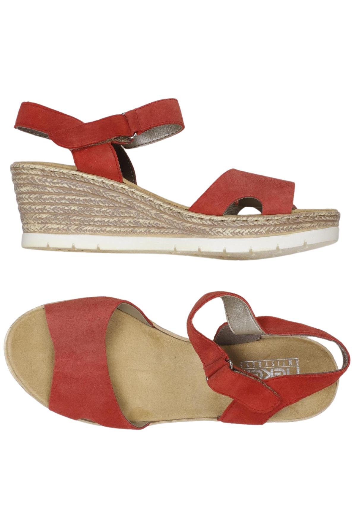 

Rieker Damen Sandale, rot, Gr. 36