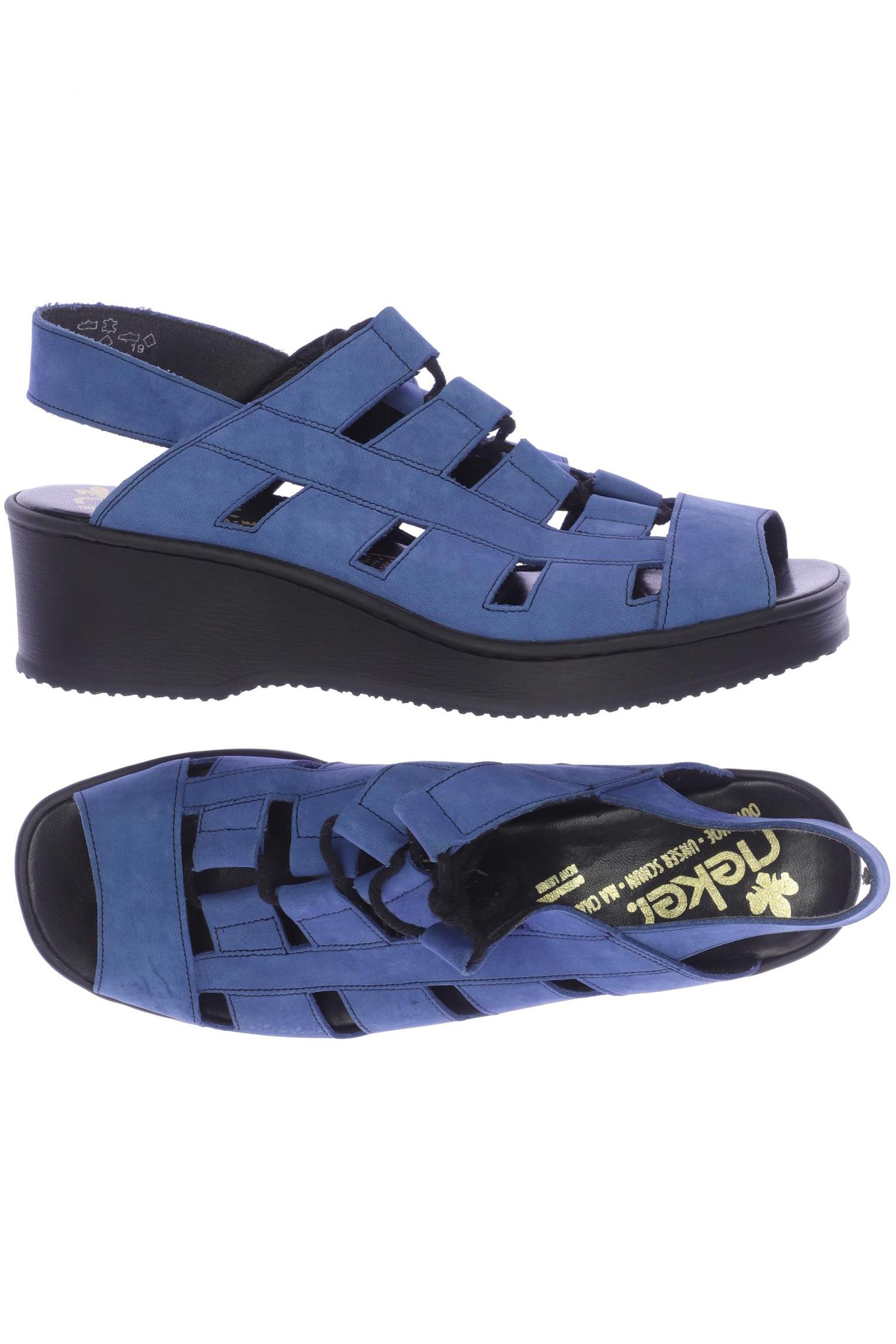 

Rieker Damen Sandale, blau, Gr. 40