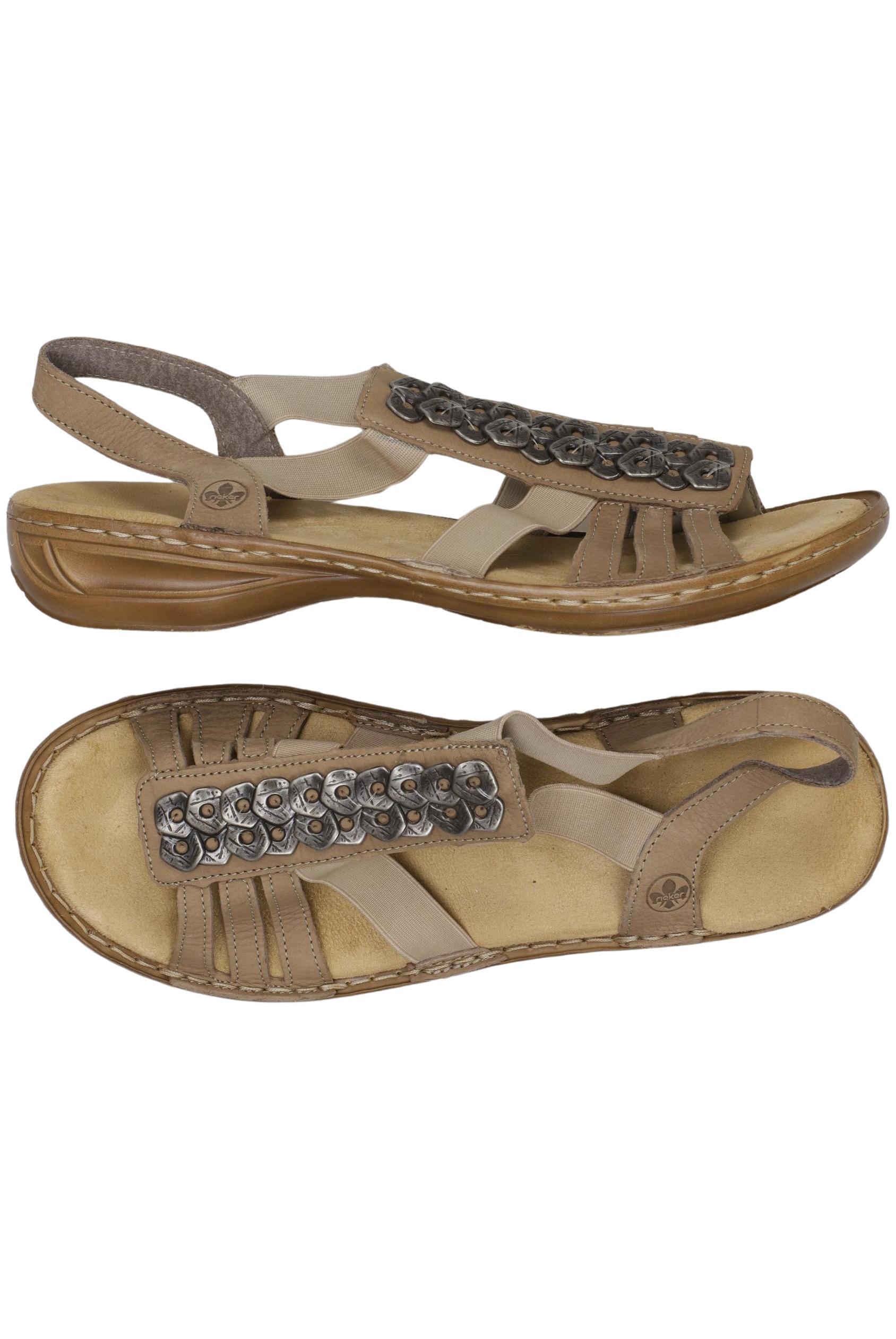 

Rieker Damen Sandale, beige, Gr. 40
