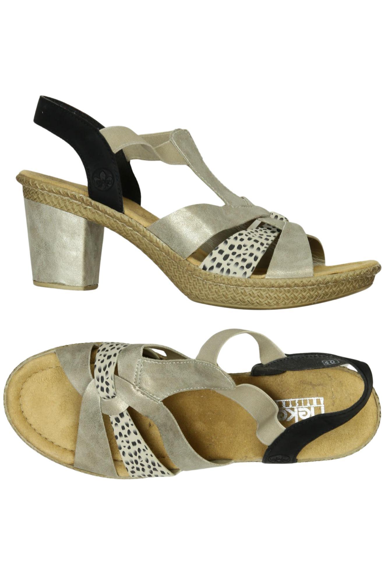 

Rieker Damen Sandale, beige, Gr. 40