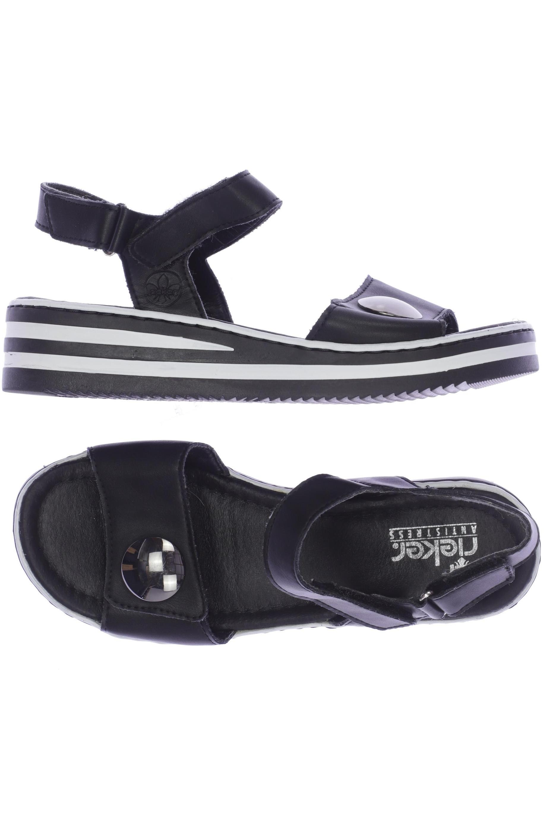 

Rieker Damen Sandale, schwarz, Gr. 37