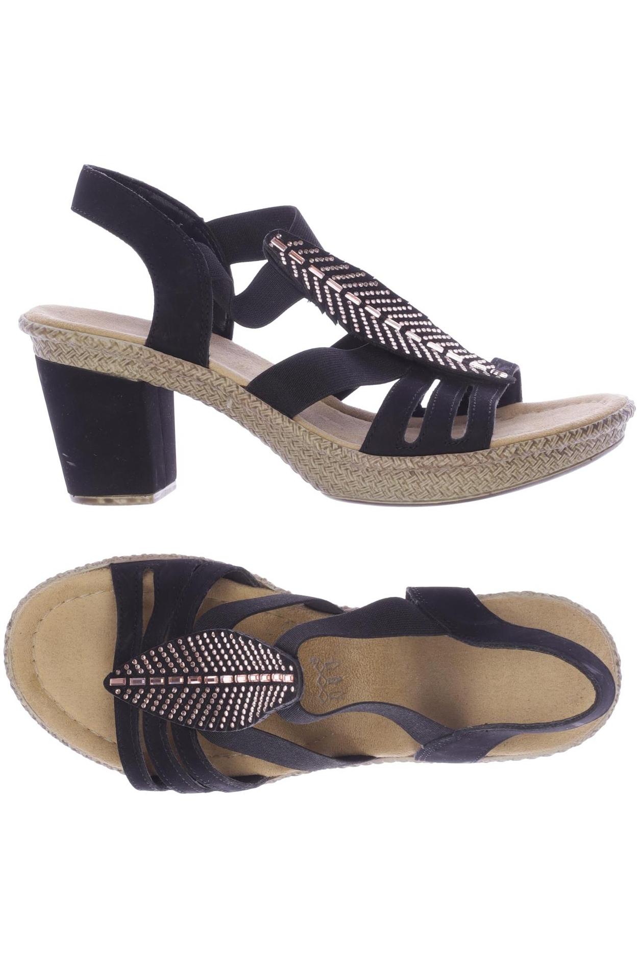 

Rieker Damen Sandale, schwarz