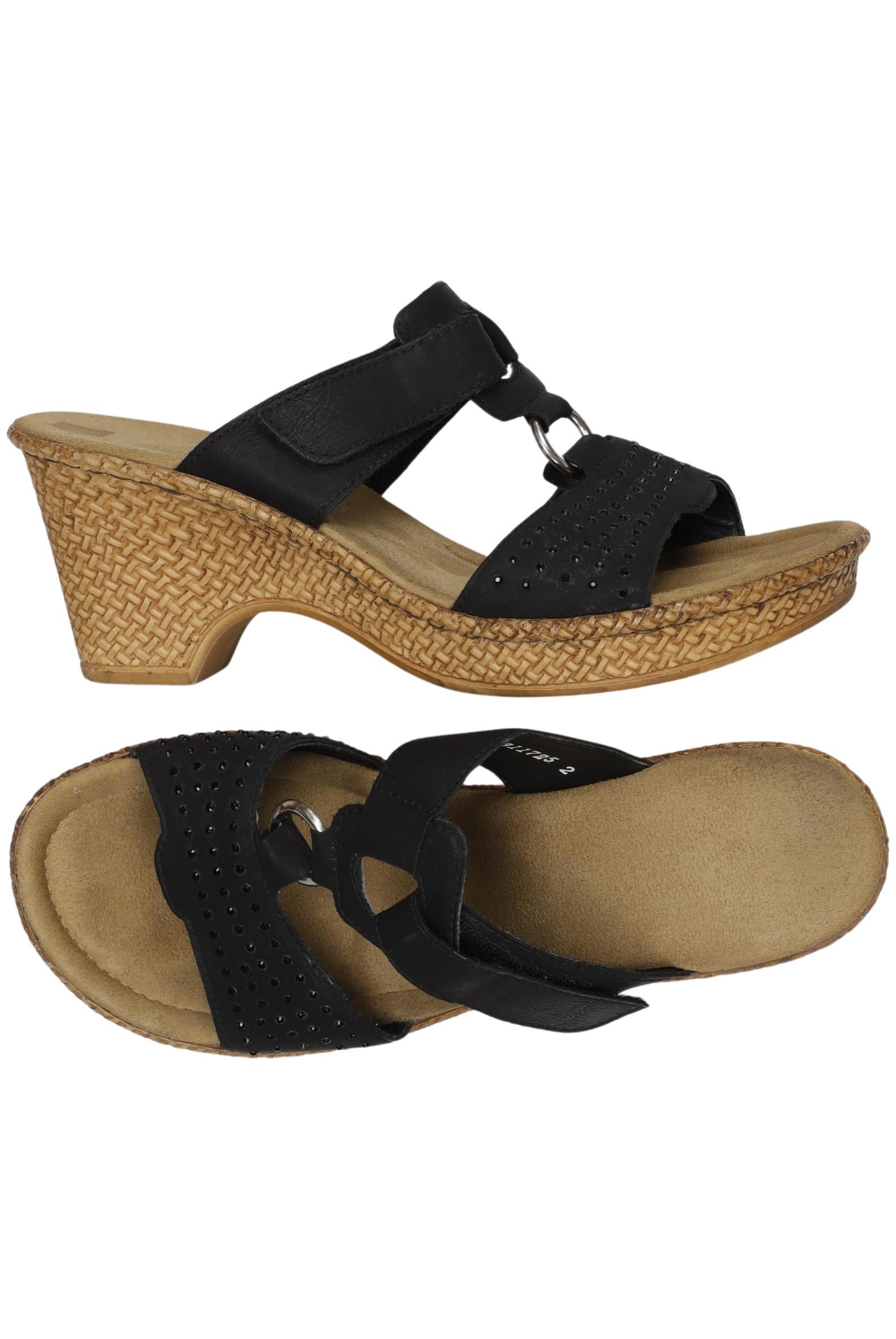 

Rieker Damen Sandale, schwarz, Gr. 40