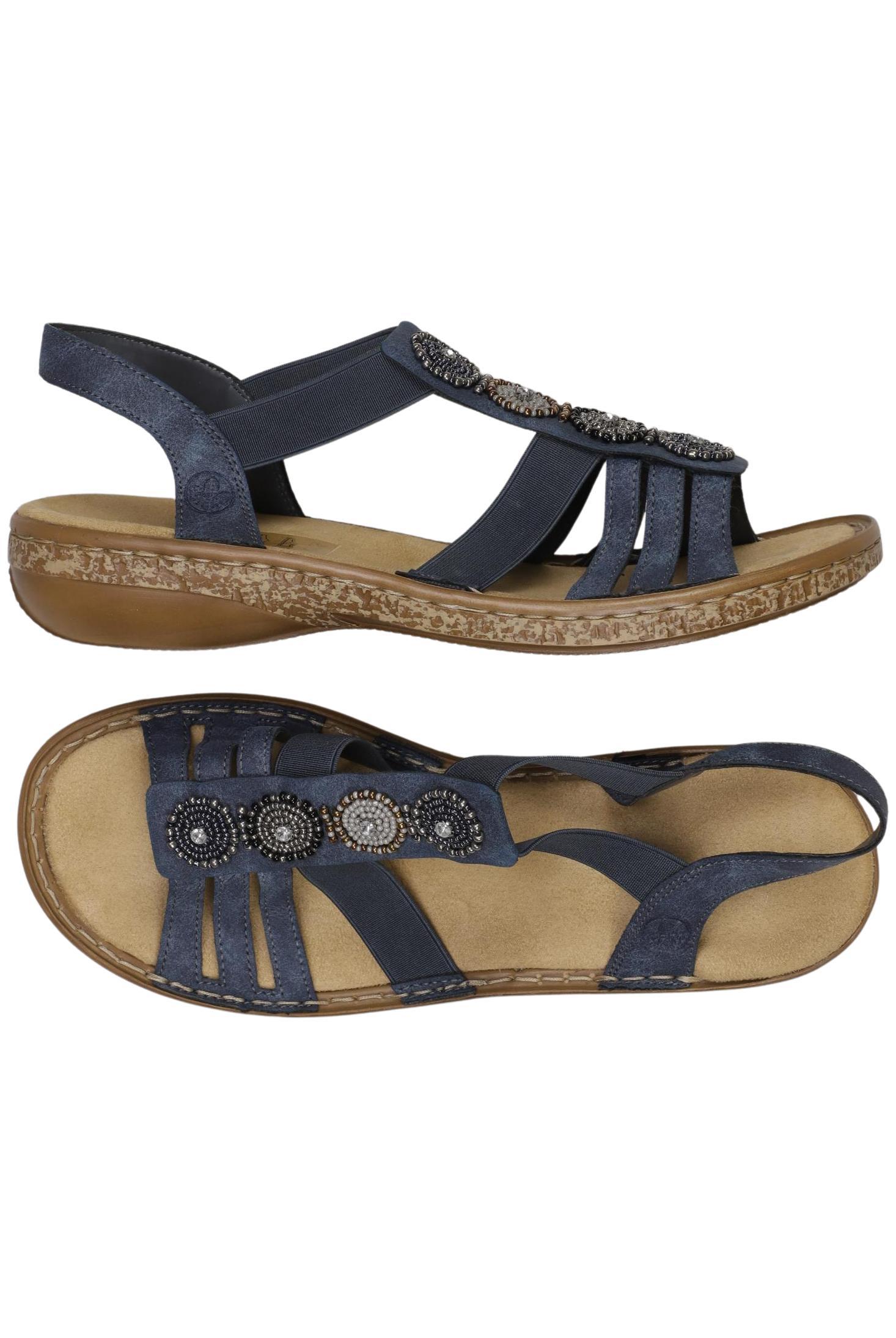 

Rieker Damen Sandale, marineblau, Gr. 39