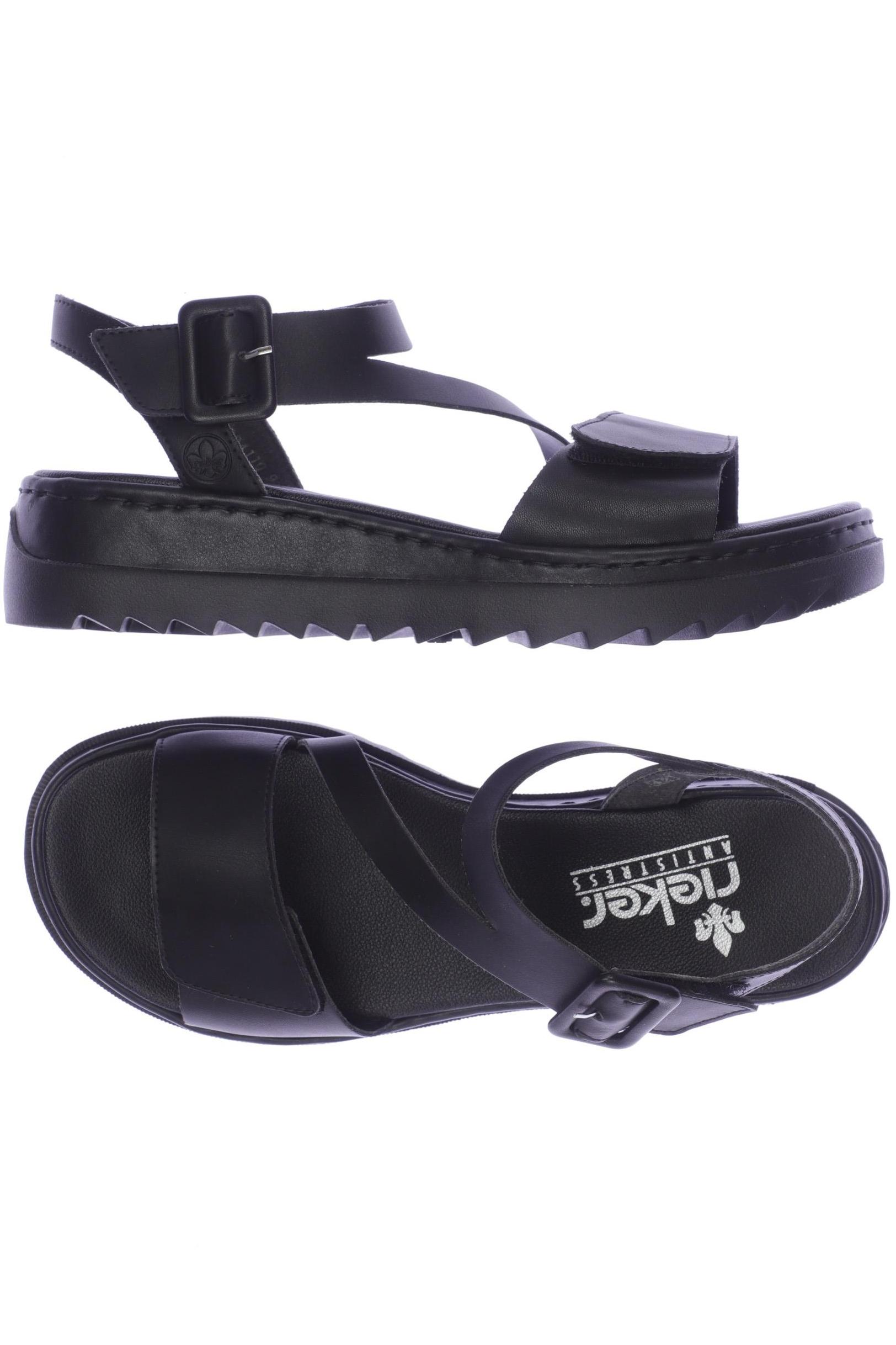 

Rieker Damen Sandale, schwarz, Gr. 42