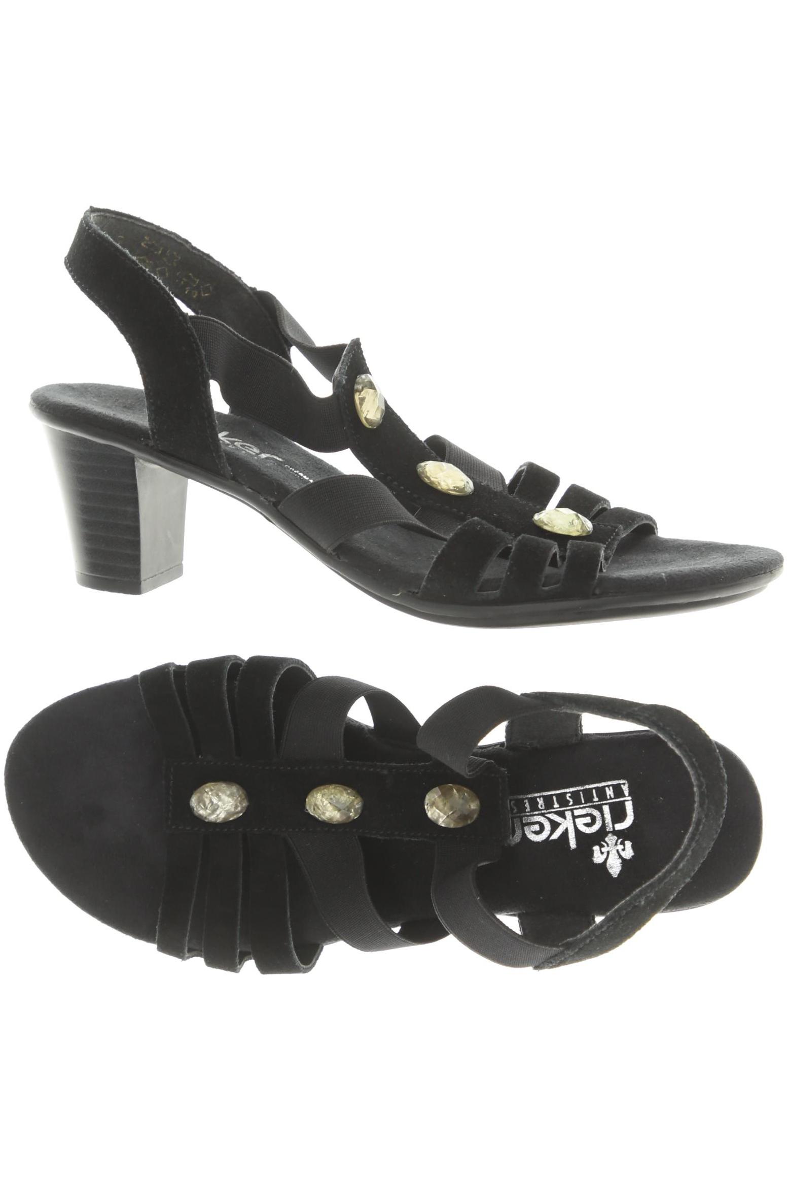 

Rieker Damen Sandale, schwarz, Gr. 36