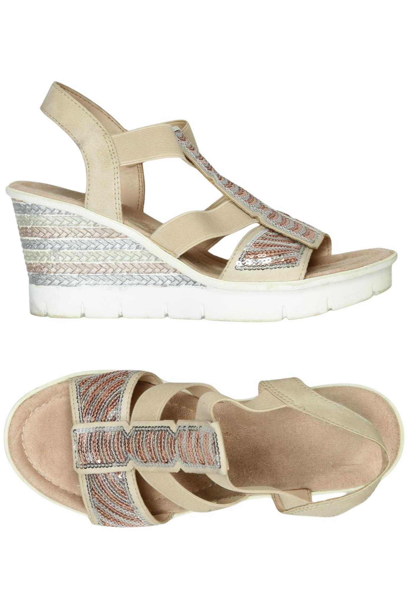 

Rieker Damen Sandale, beige, Gr. 36