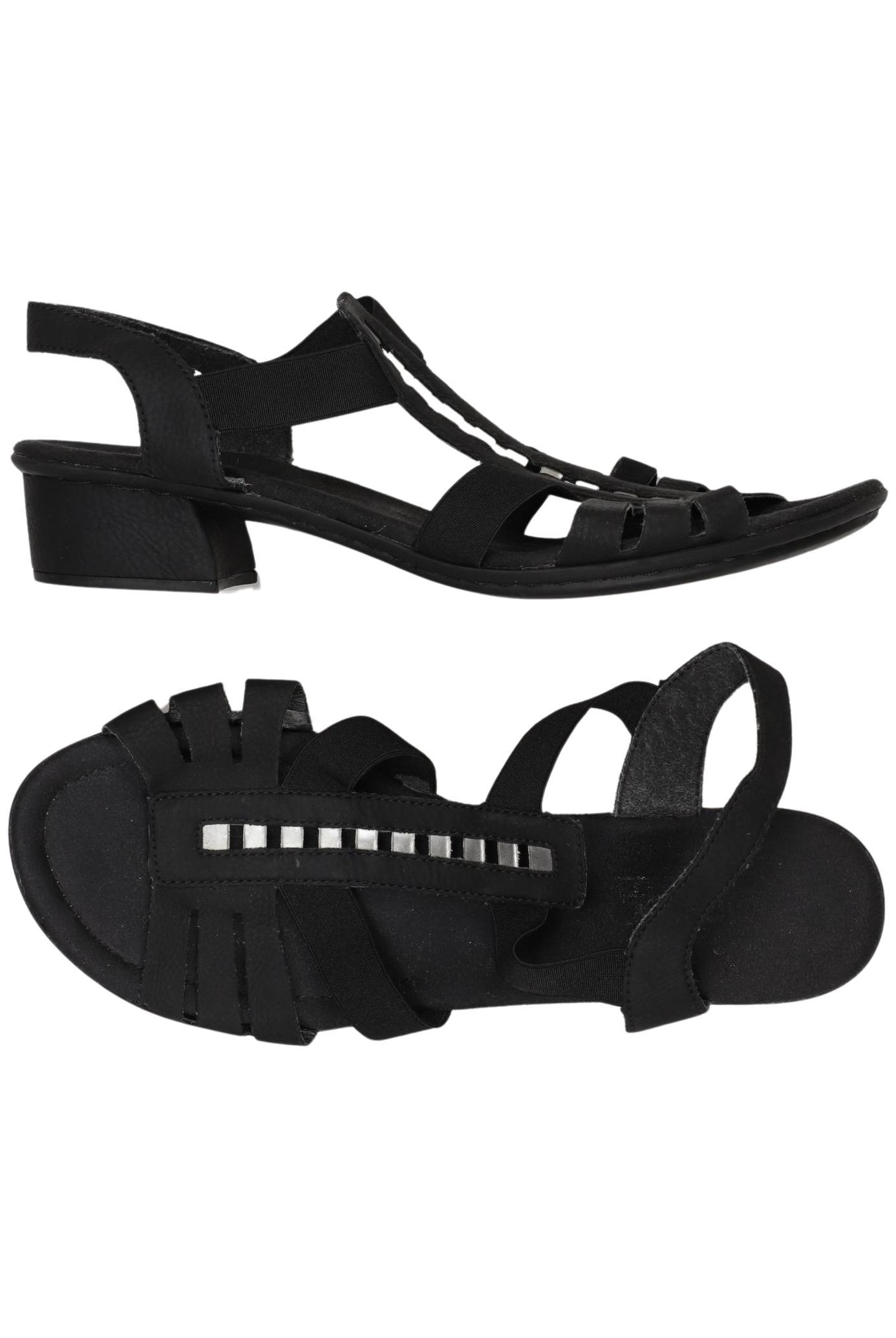

Rieker Damen Sandale, schwarz, Gr. 40