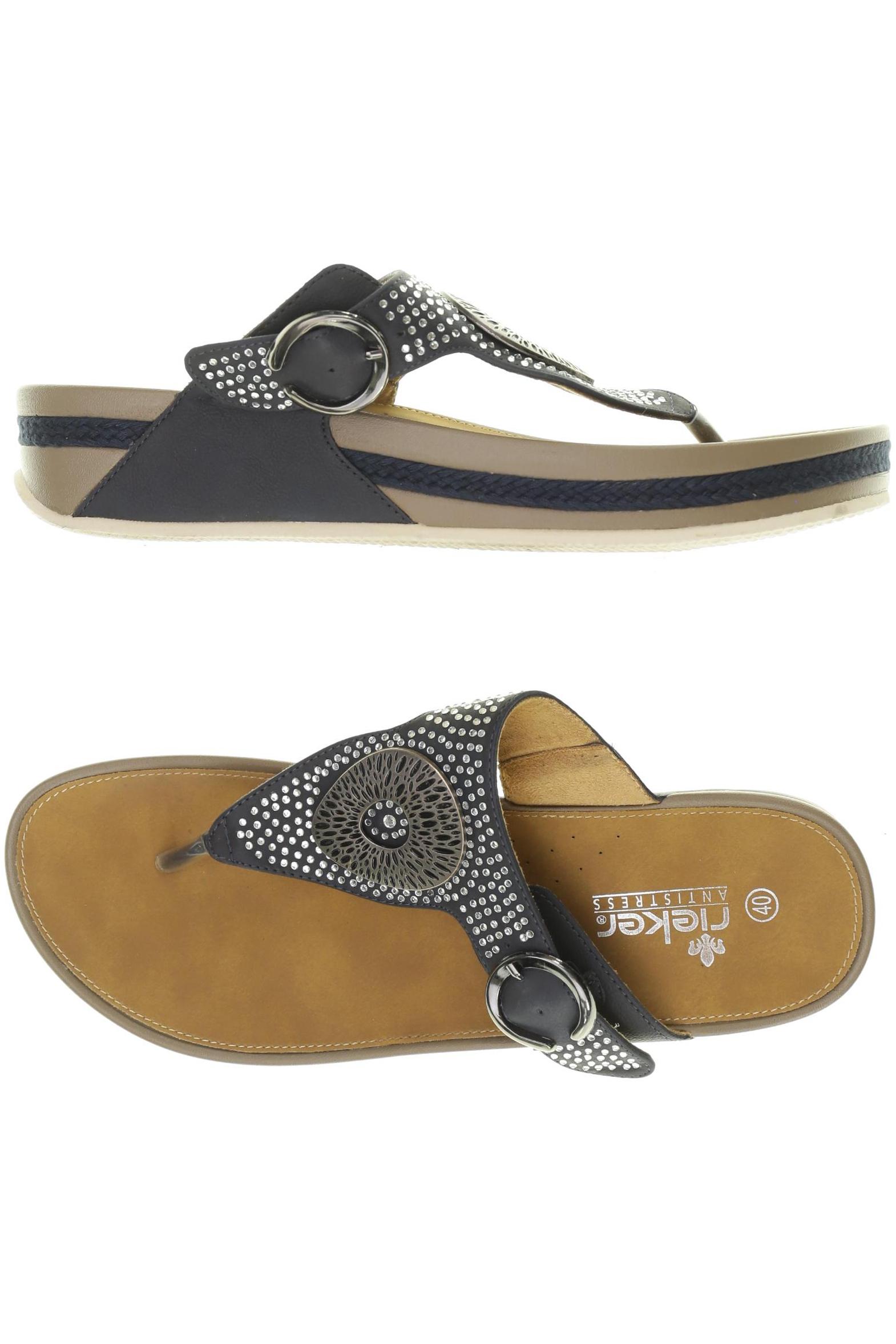 

Rieker Damen Sandale, blau, Gr. 40