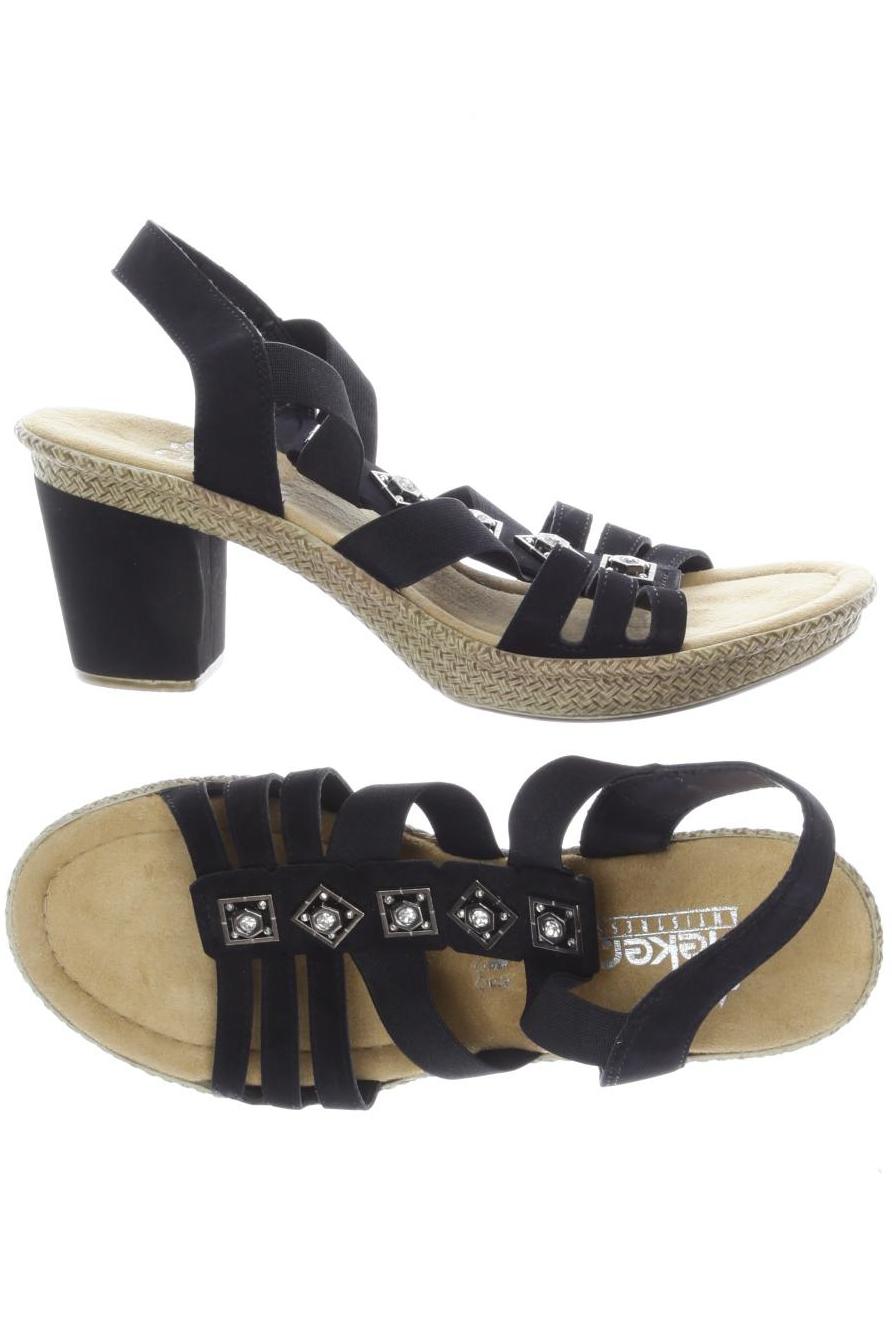 

Rieker Damen Sandale, schwarz, Gr. 39