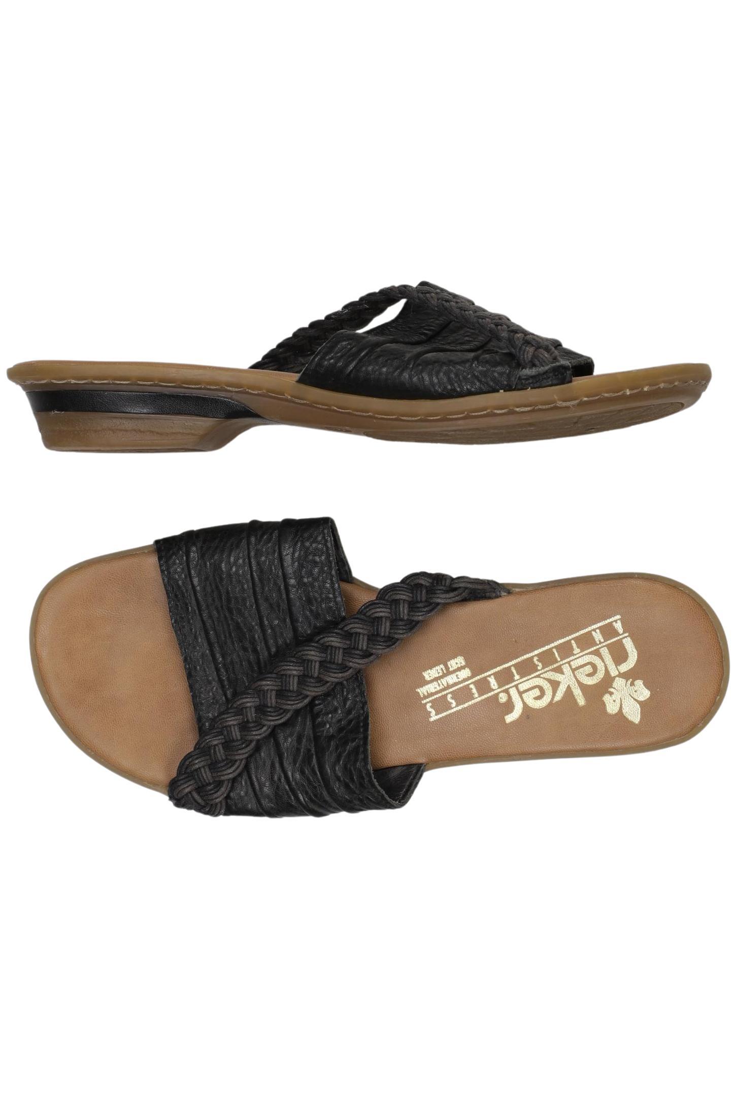 

Rieker Damen Sandale, schwarz, Gr. 38