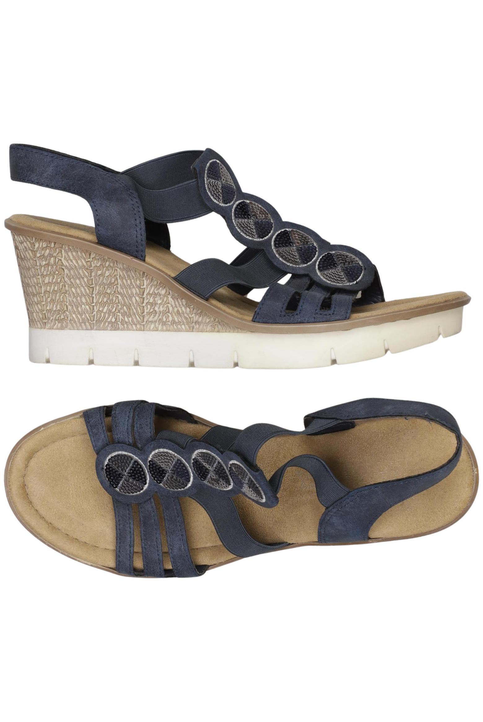 

Rieker Damen Sandale, marineblau, Gr. 40