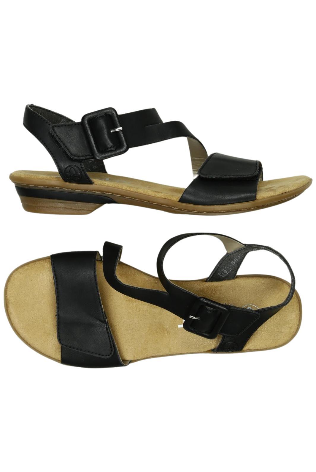 

Rieker Damen Sandale, schwarz, Gr. 38