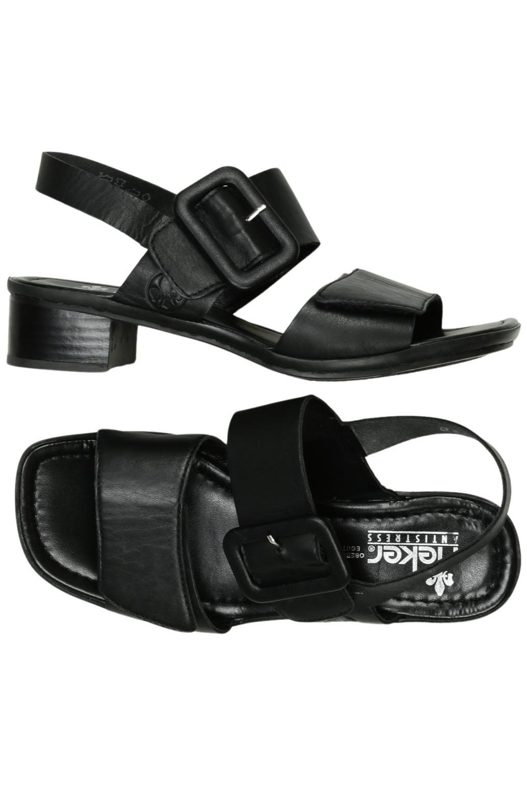 

Rieker Damen Sandale, schwarz, Gr. 36