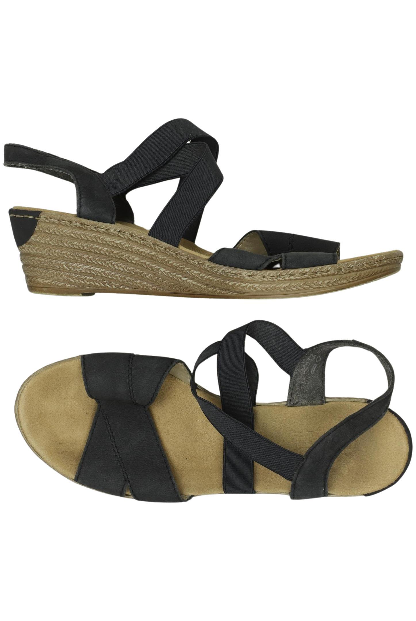 

Rieker Damen Sandale, schwarz, Gr. 39