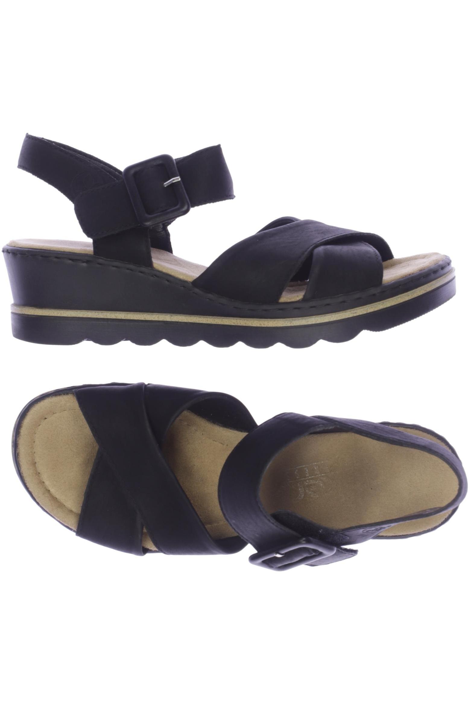 

Rieker Damen Sandale, schwarz, Gr. 38
