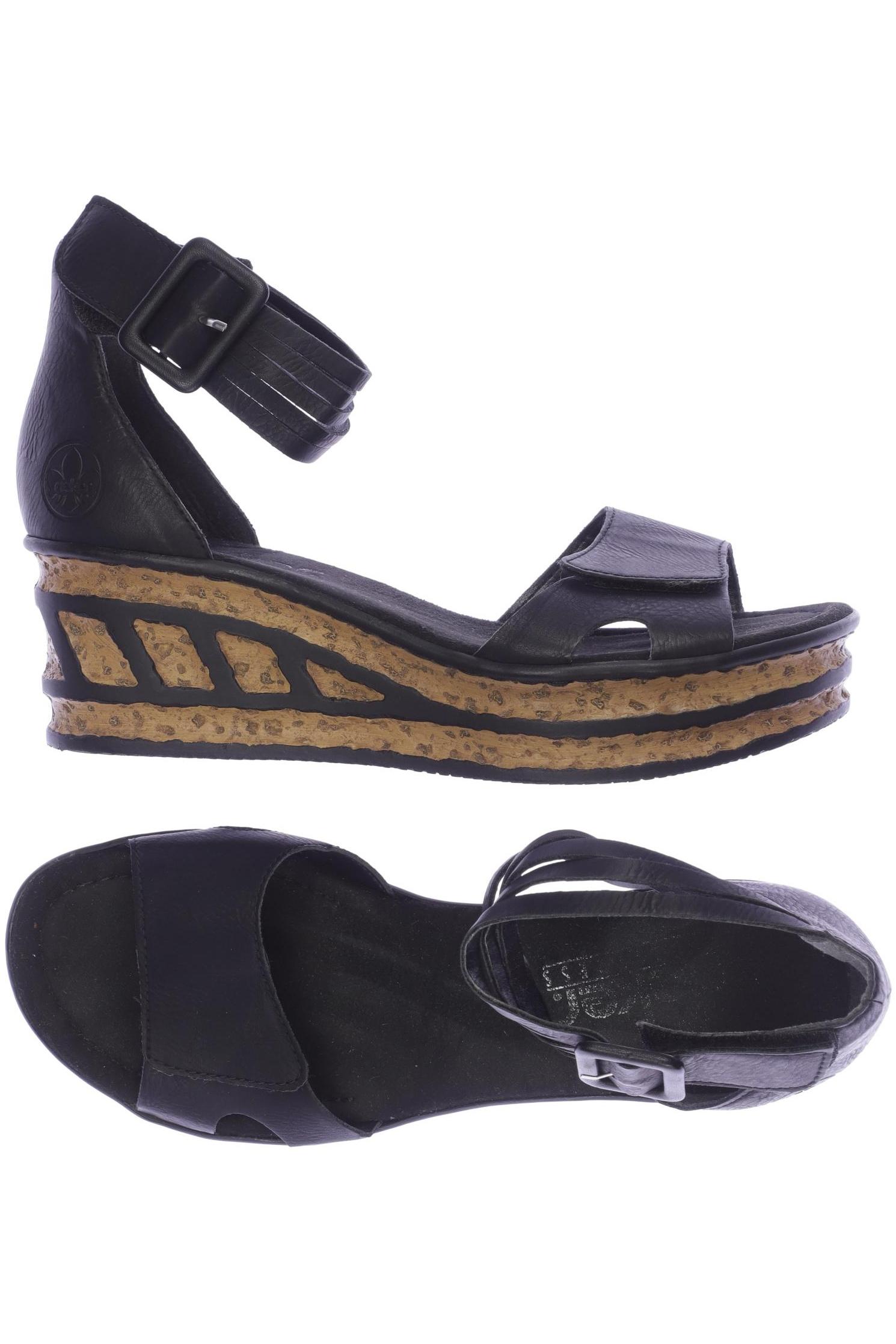 

Rieker Damen Sandale, schwarz, Gr. 39