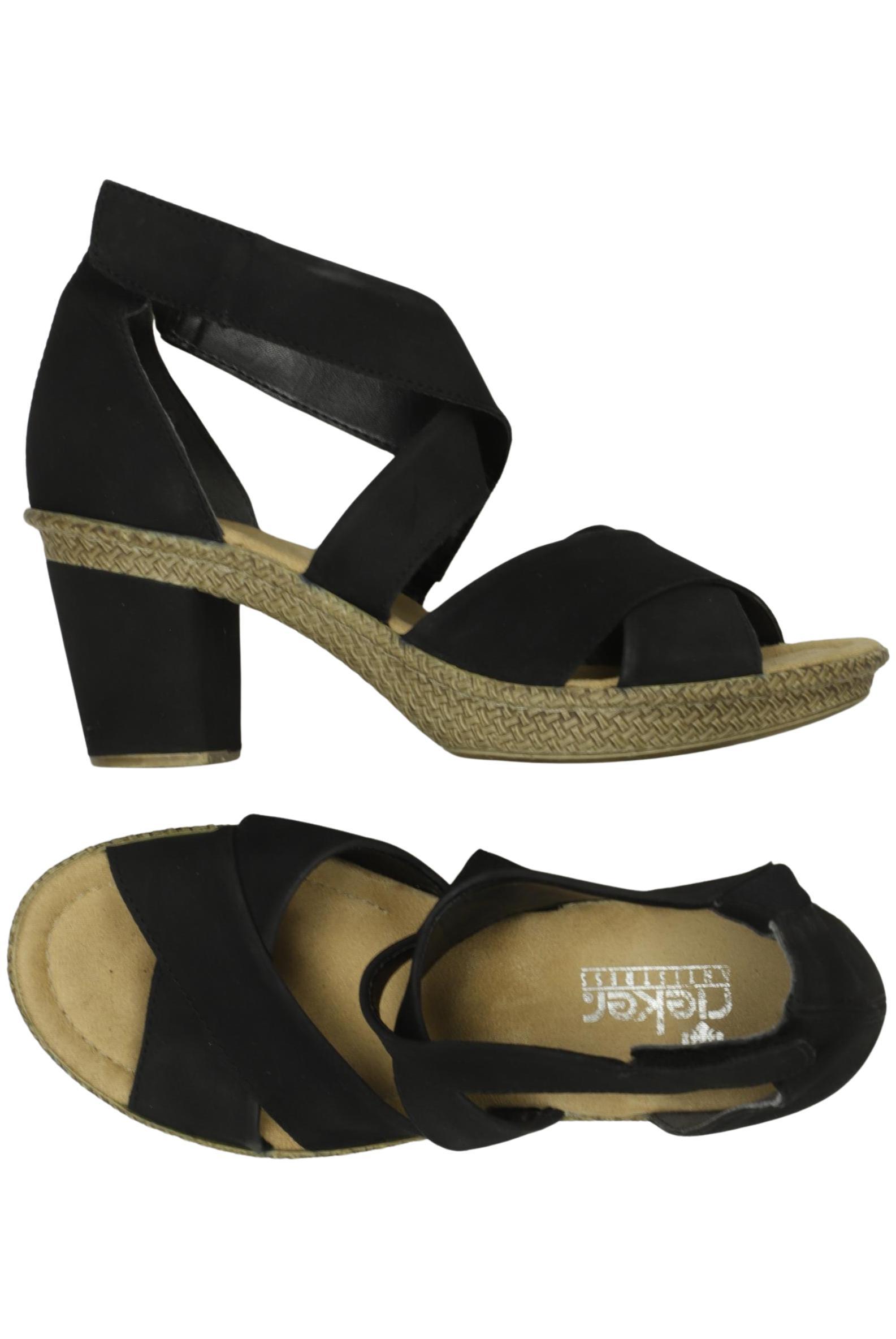 

Rieker Damen Sandale, schwarz, Gr. 37