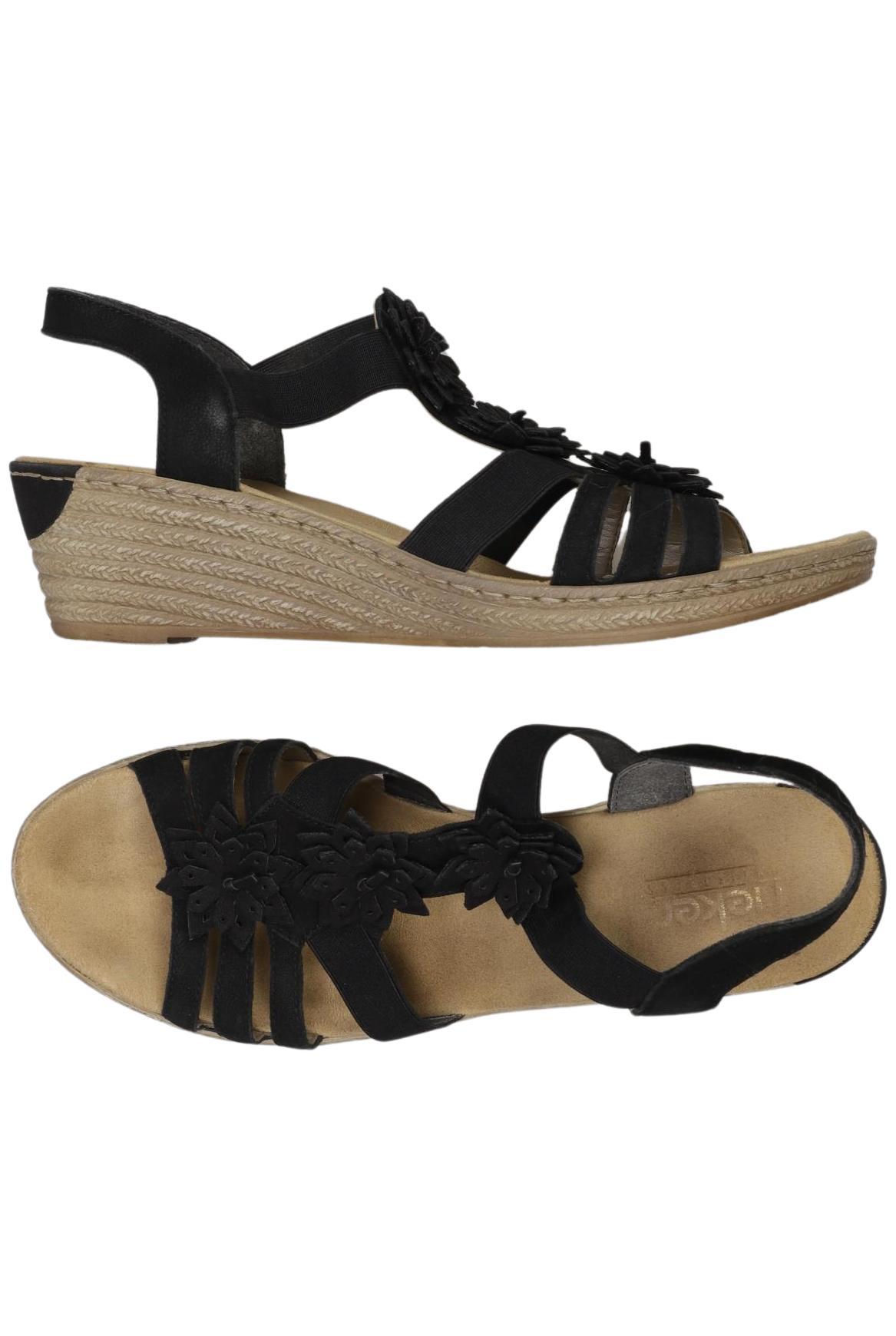 

Rieker Damen Sandale, schwarz, Gr. 42
