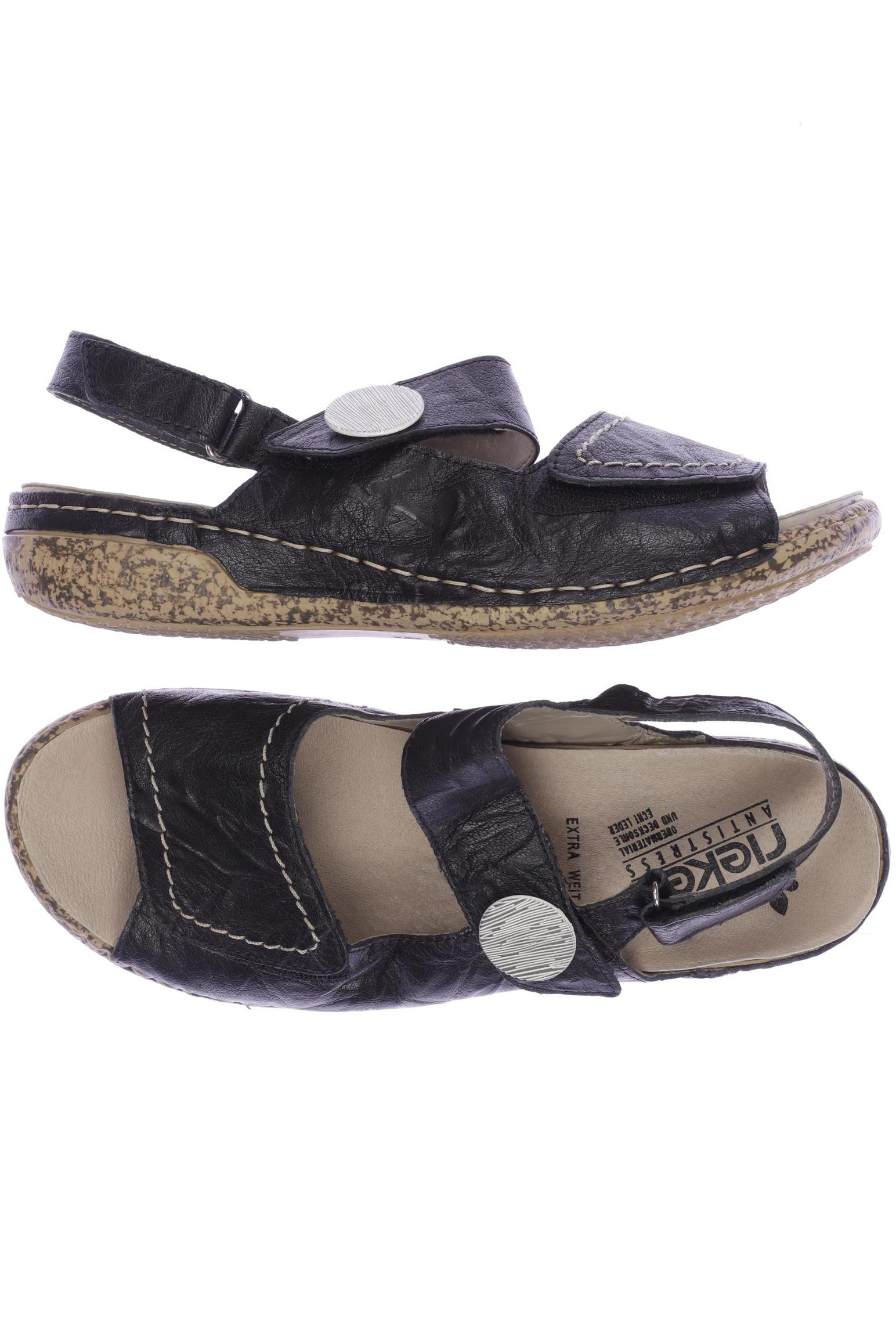 

Rieker Damen Sandale, schwarz, Gr. 42
