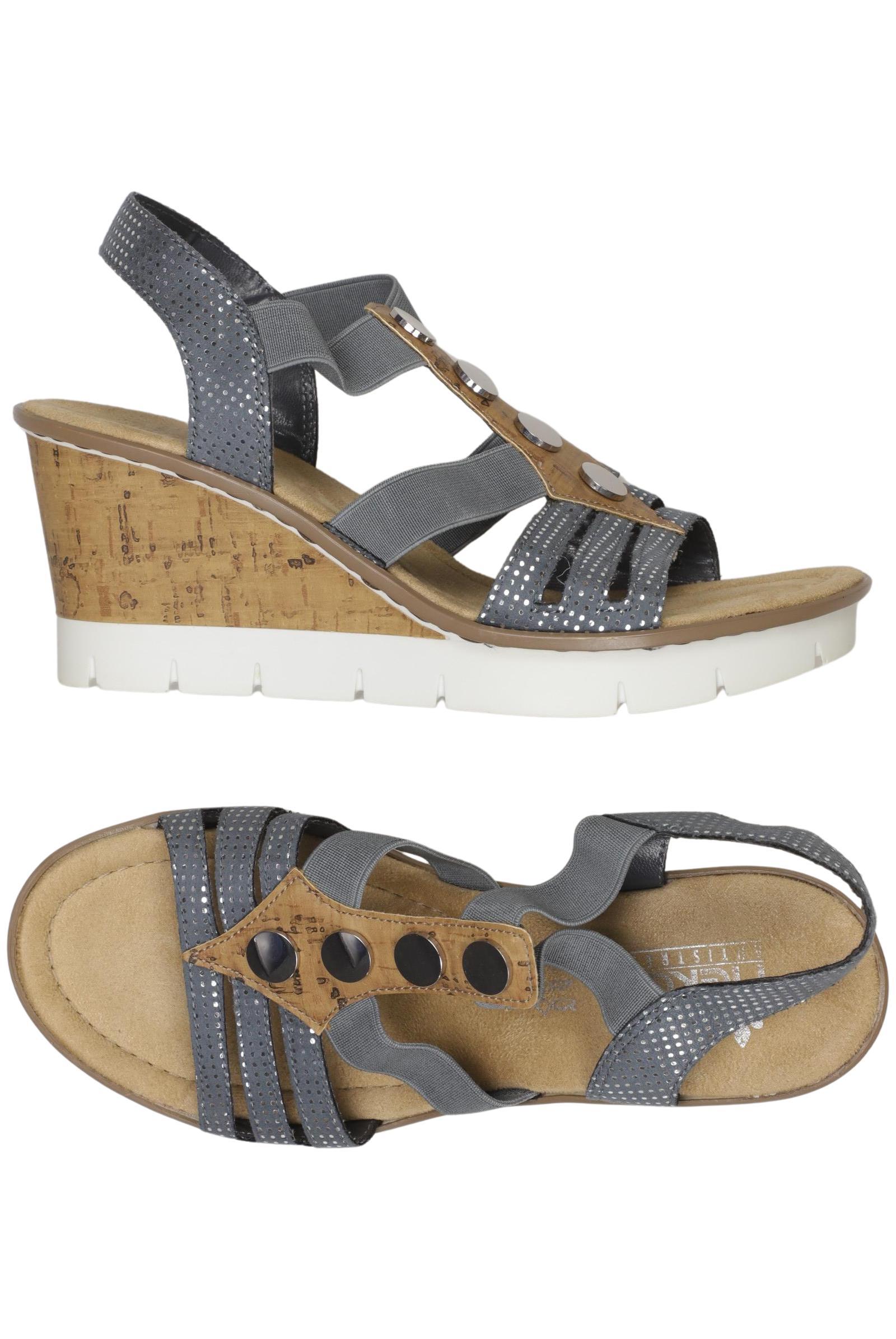 

Rieker Damen Sandale, grau, Gr. 38