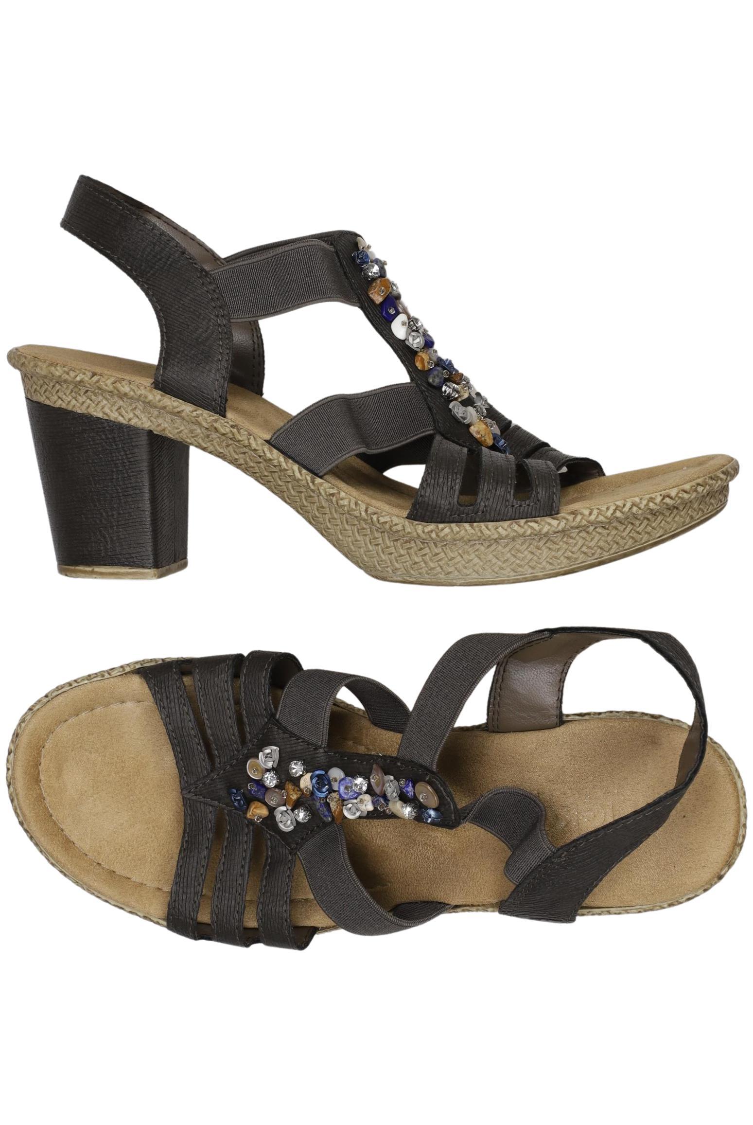 

Rieker Damen Sandale, schwarz, Gr. 38