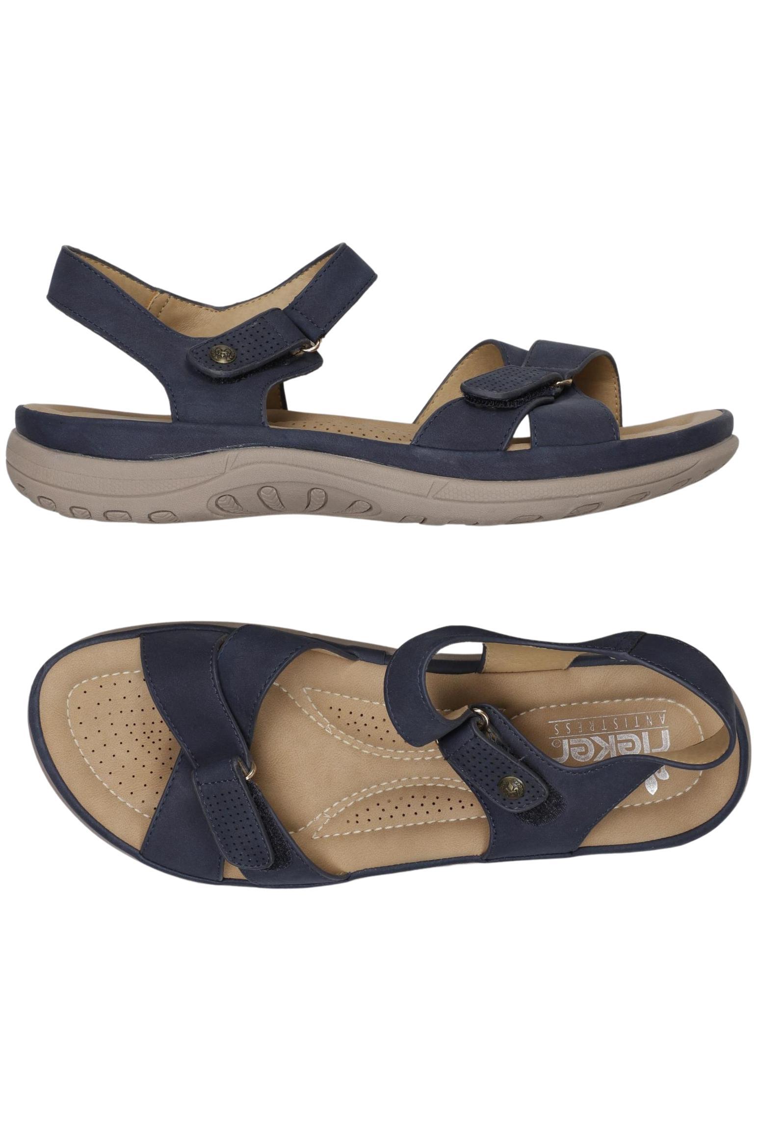 

Rieker Damen Sandale, marineblau, Gr. 40