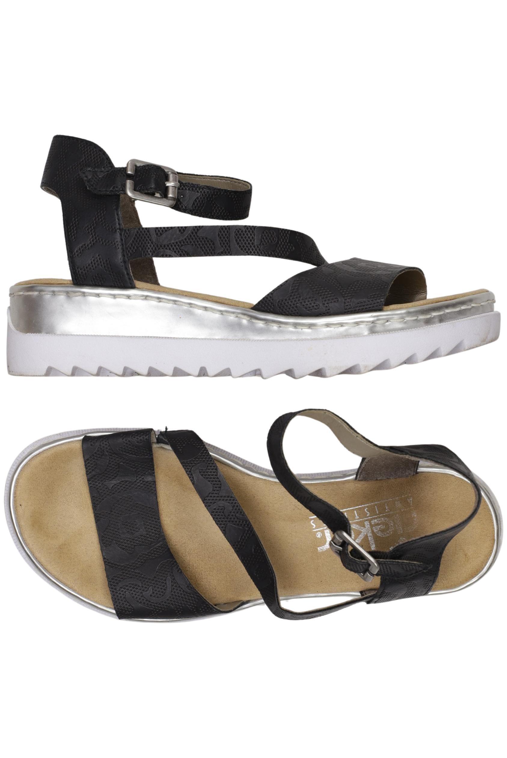 

Rieker Damen Sandale, schwarz, Gr. 38