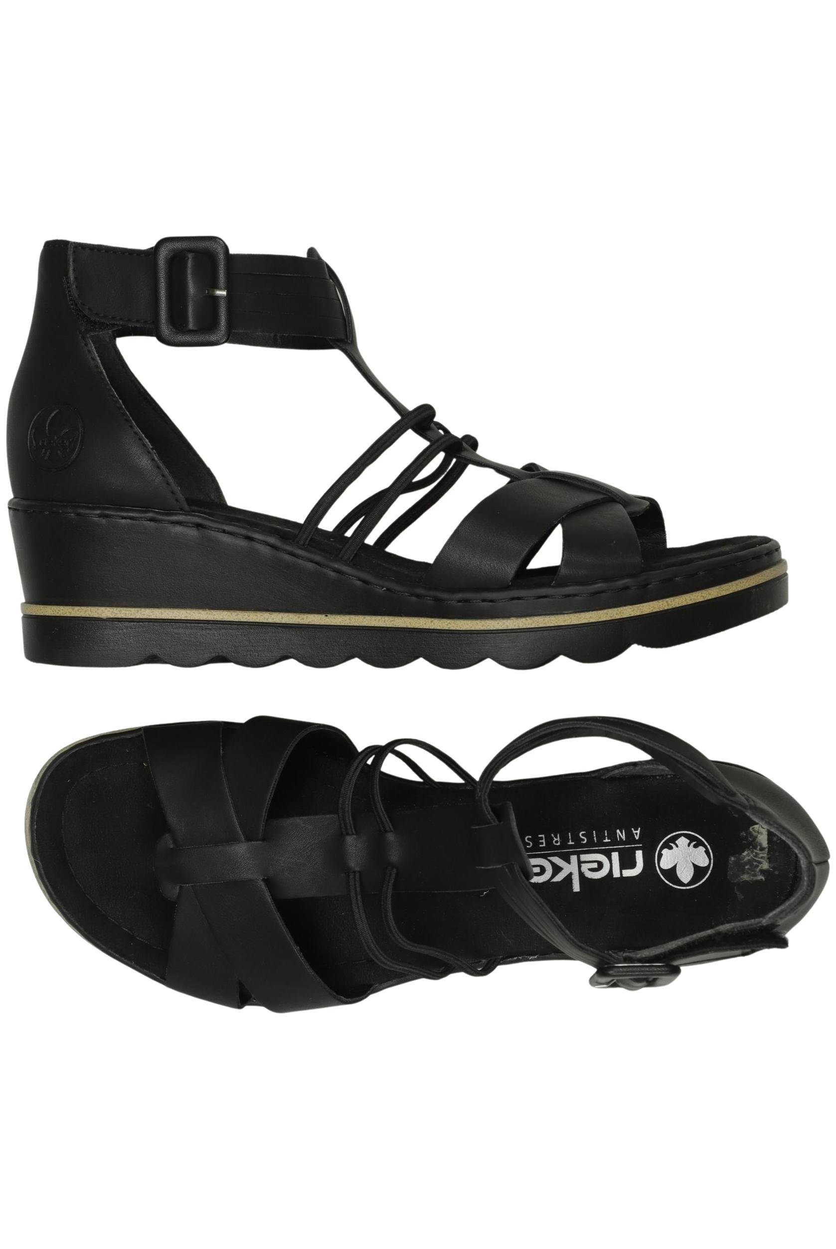 

Rieker Damen Sandale, schwarz, Gr. 40