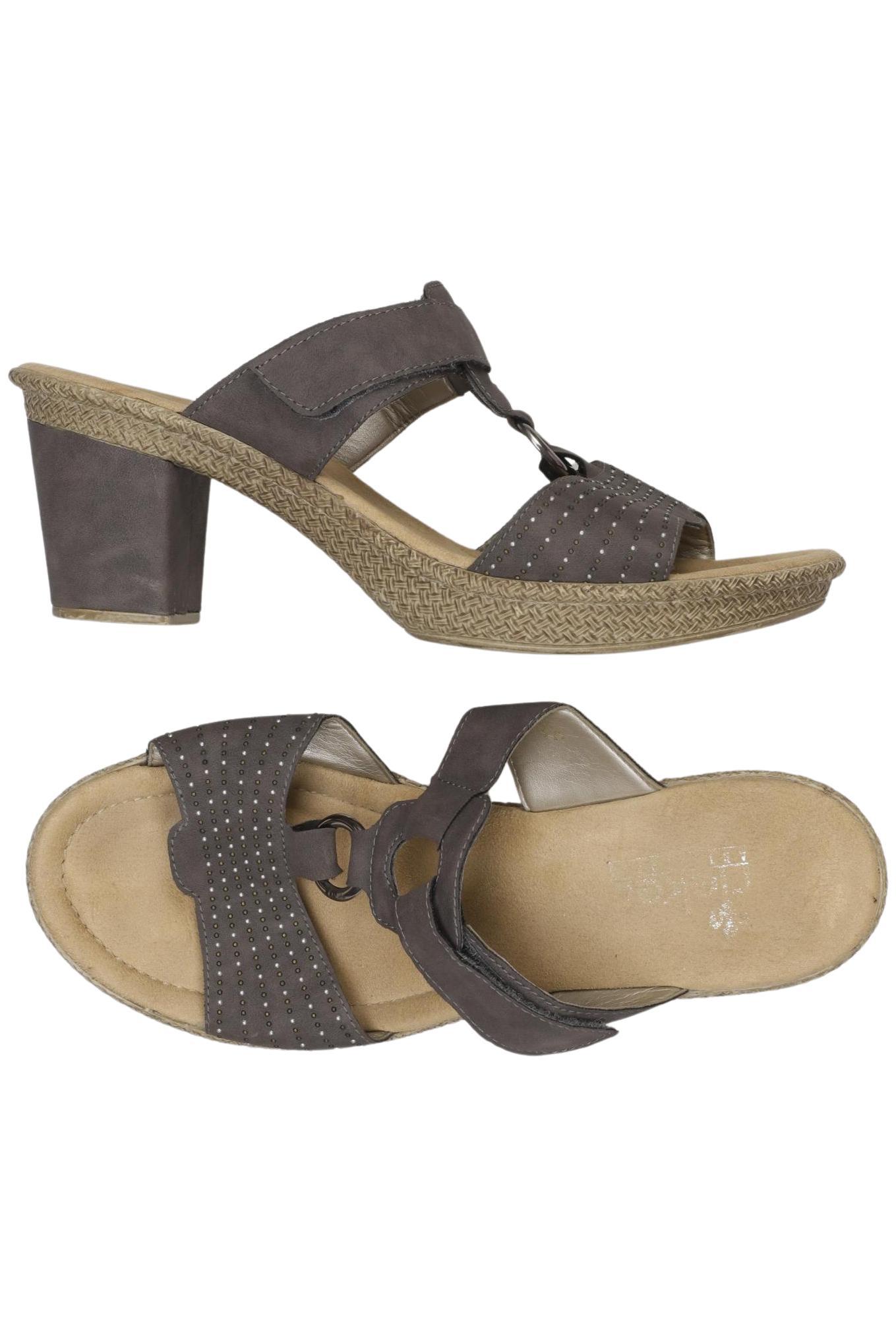 

Rieker Damen Sandale, grau, Gr. 40