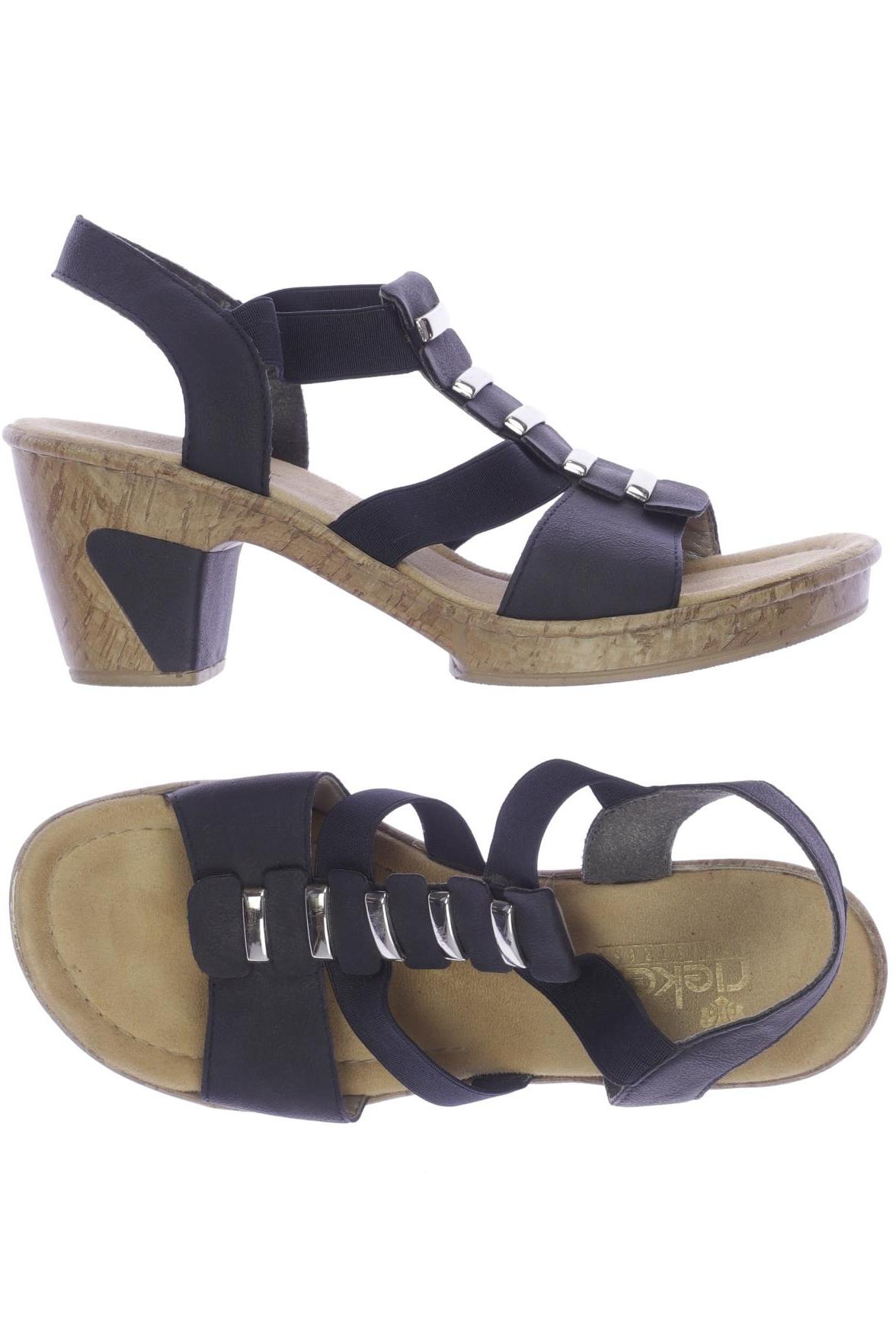 

Rieker Damen Sandale, marineblau, Gr. 38