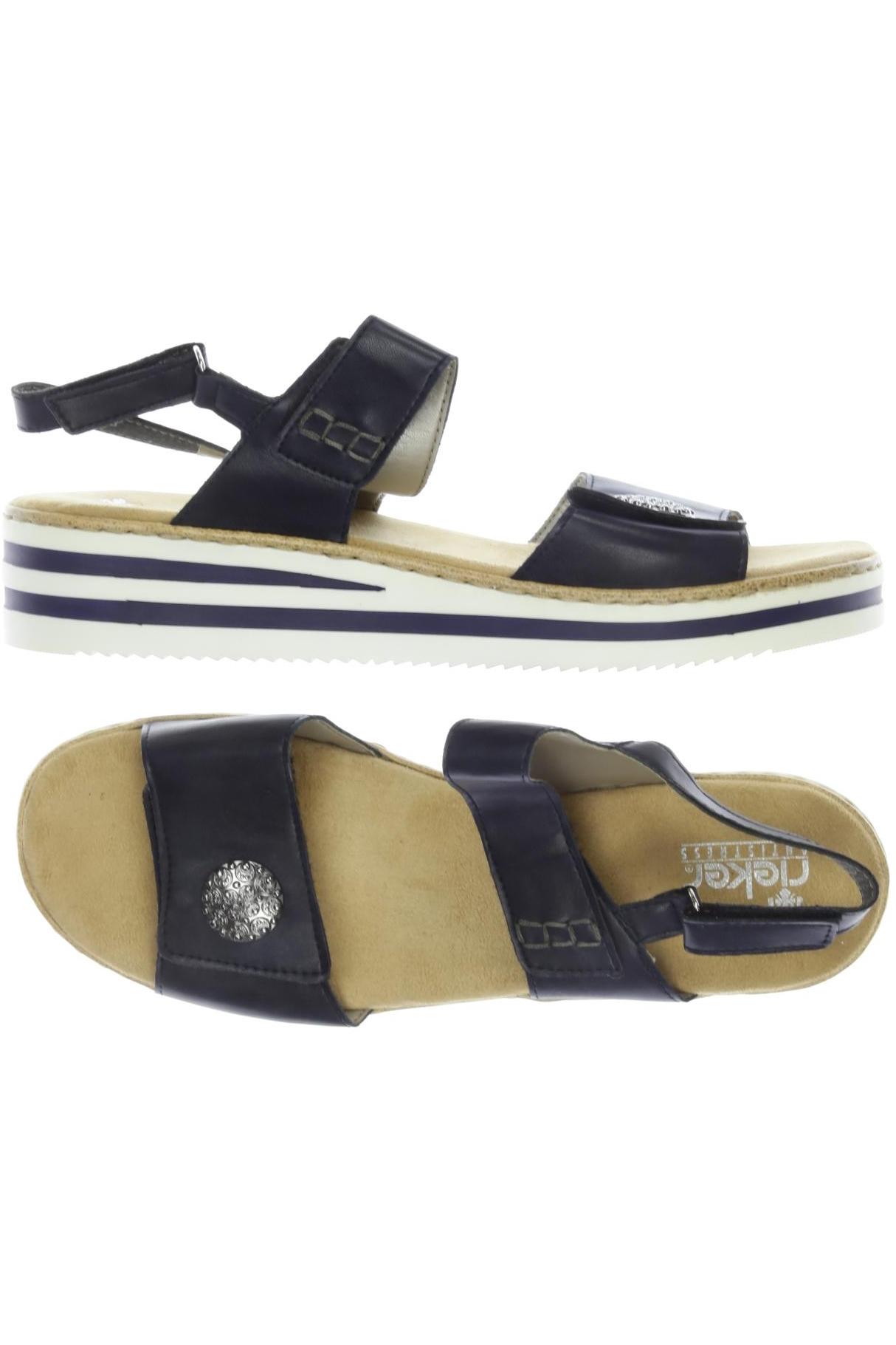 

Rieker Damen Sandale, marineblau, Gr. 42