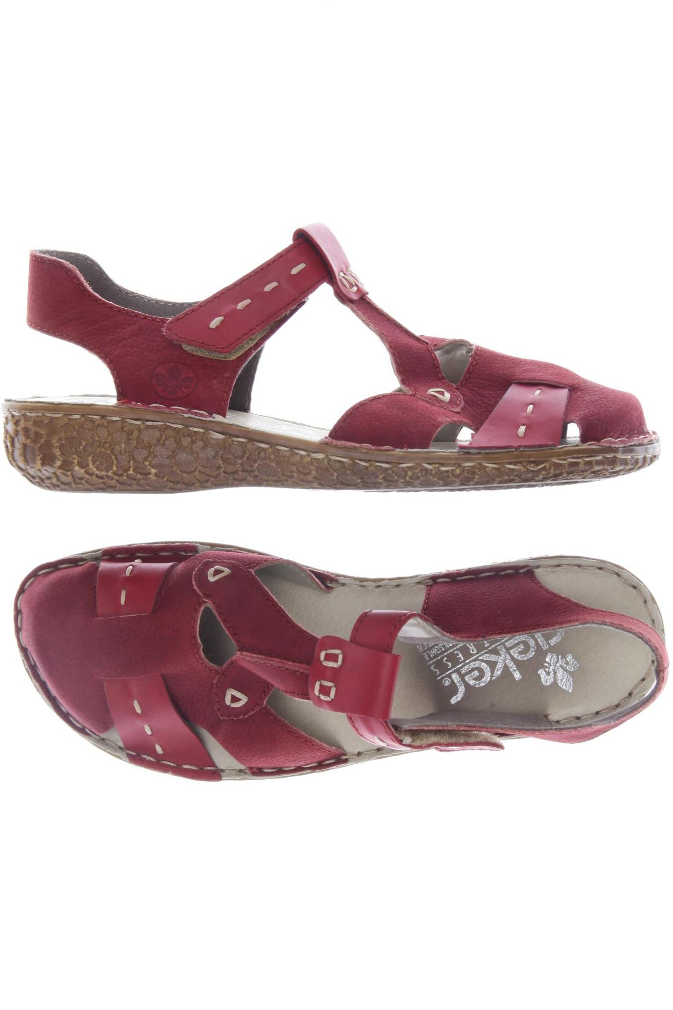 

Rieker Damen Sandale, rot, Gr. 38