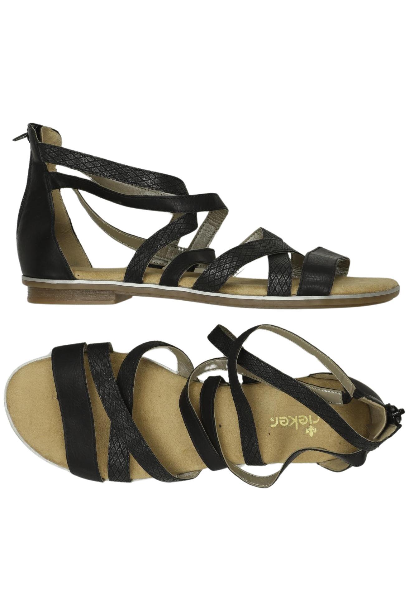 

Rieker Damen Sandale, schwarz, Gr. 40