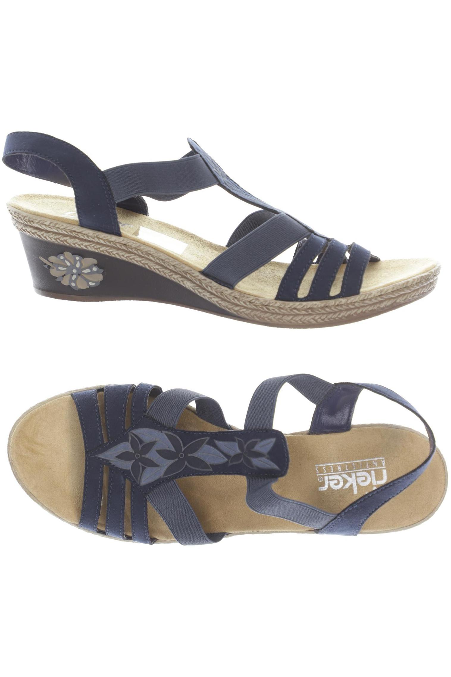 

Rieker Damen Sandale, blau, Gr. 40