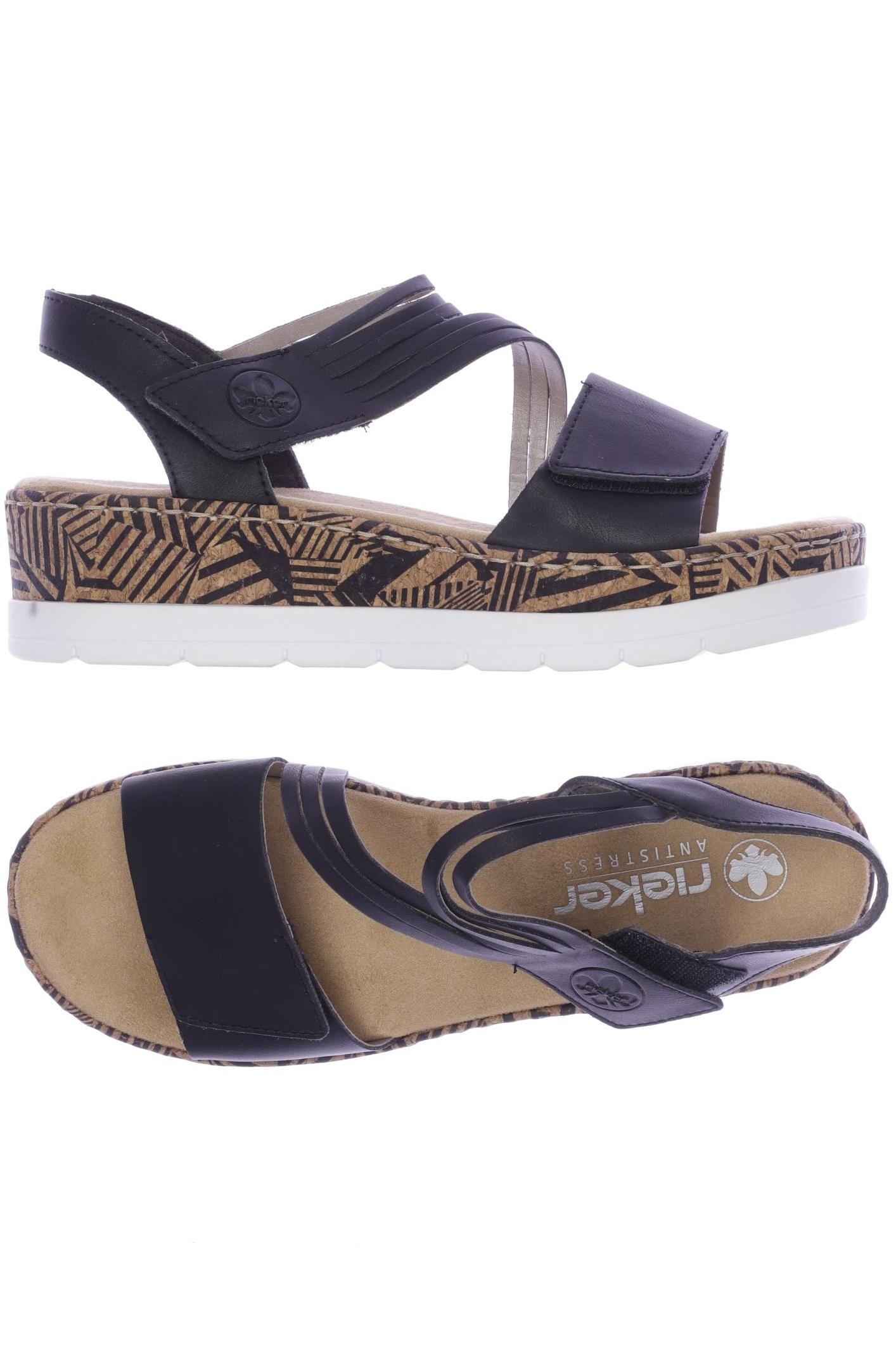 

Rieker Damen Sandale, schwarz, Gr. 39