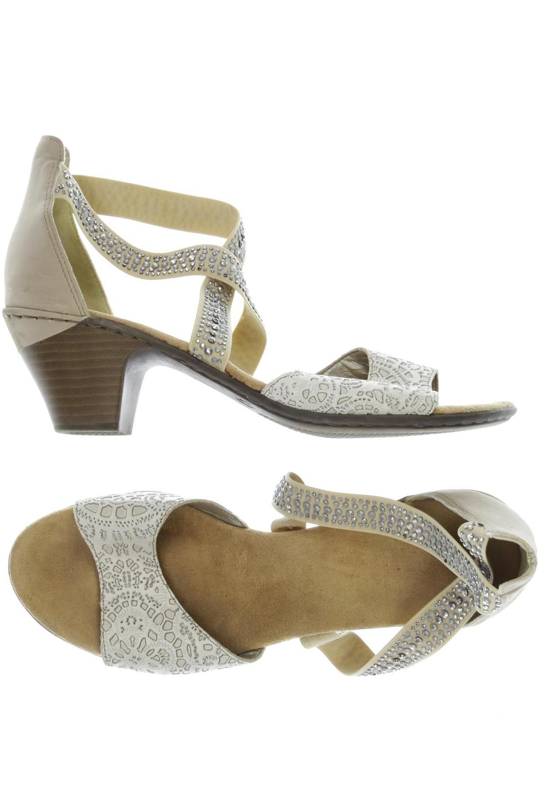 

Rieker Damen Sandale, beige, Gr. 41