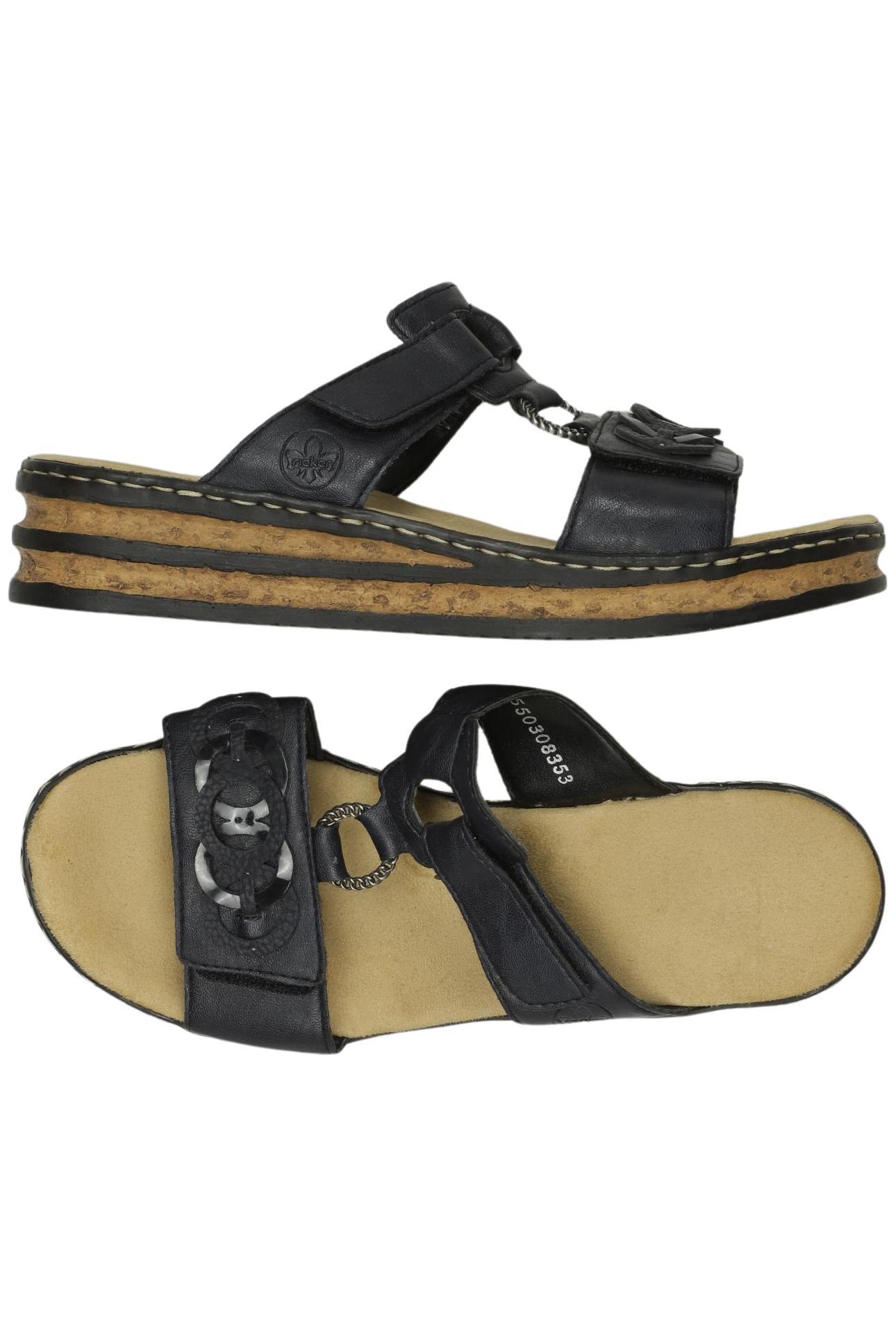 

Rieker Damen Sandale, schwarz, Gr. 39