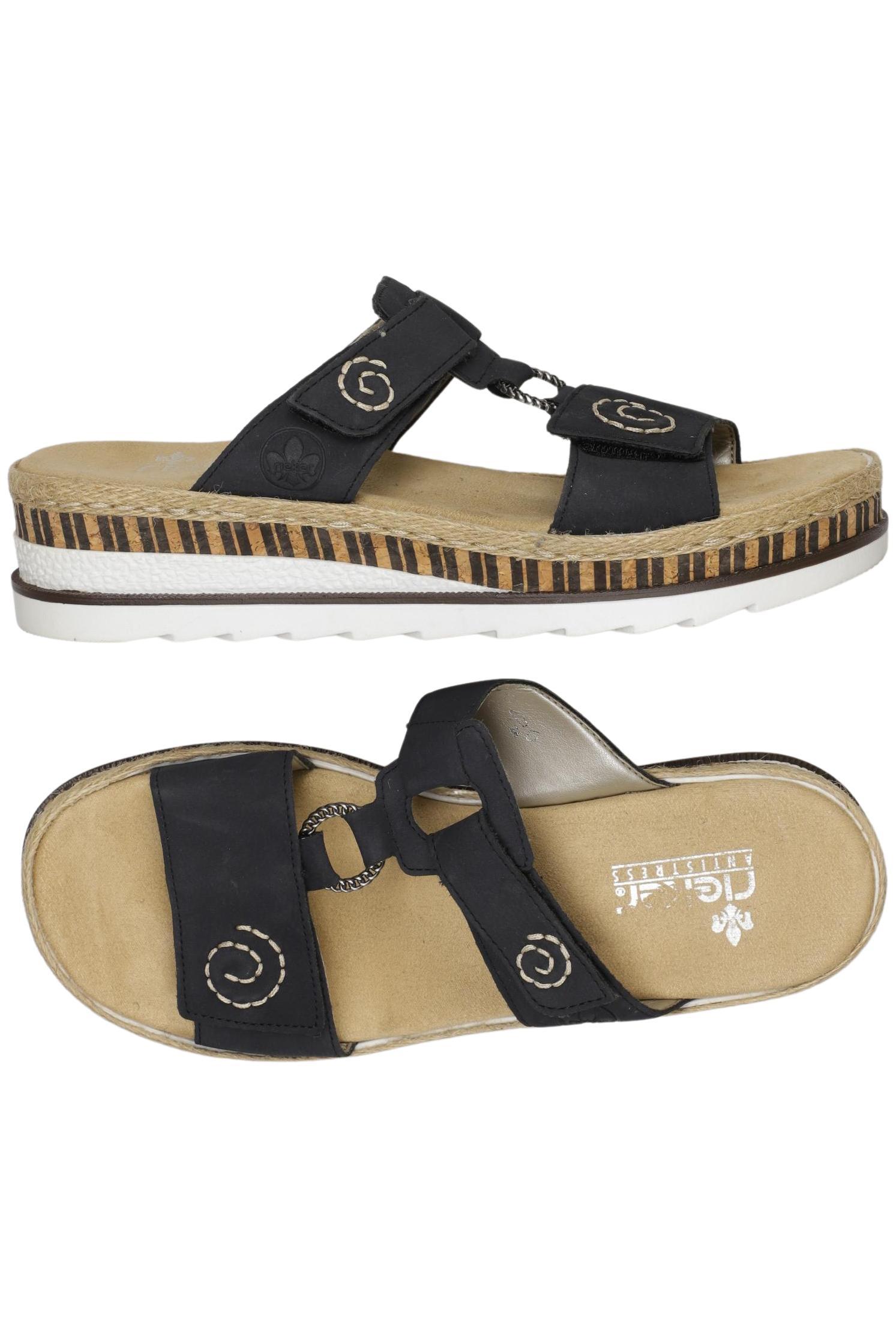 

Rieker Damen Sandale, marineblau, Gr. 38