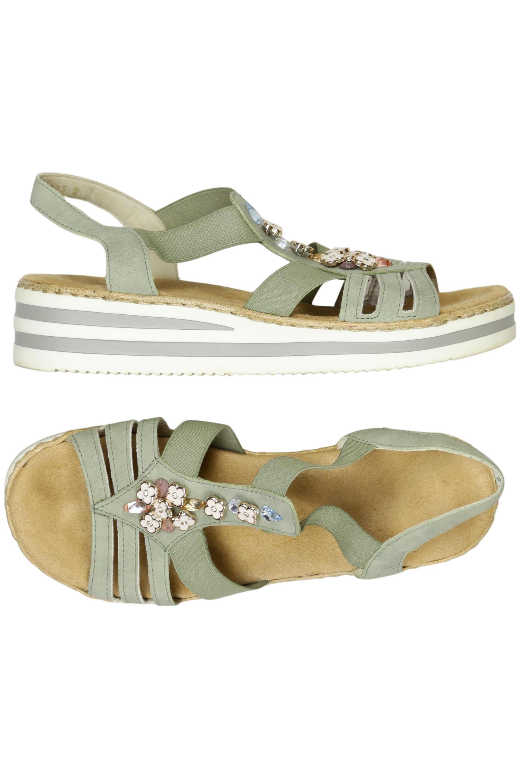 

Rieker Damen Sandale, grün, Gr. 37