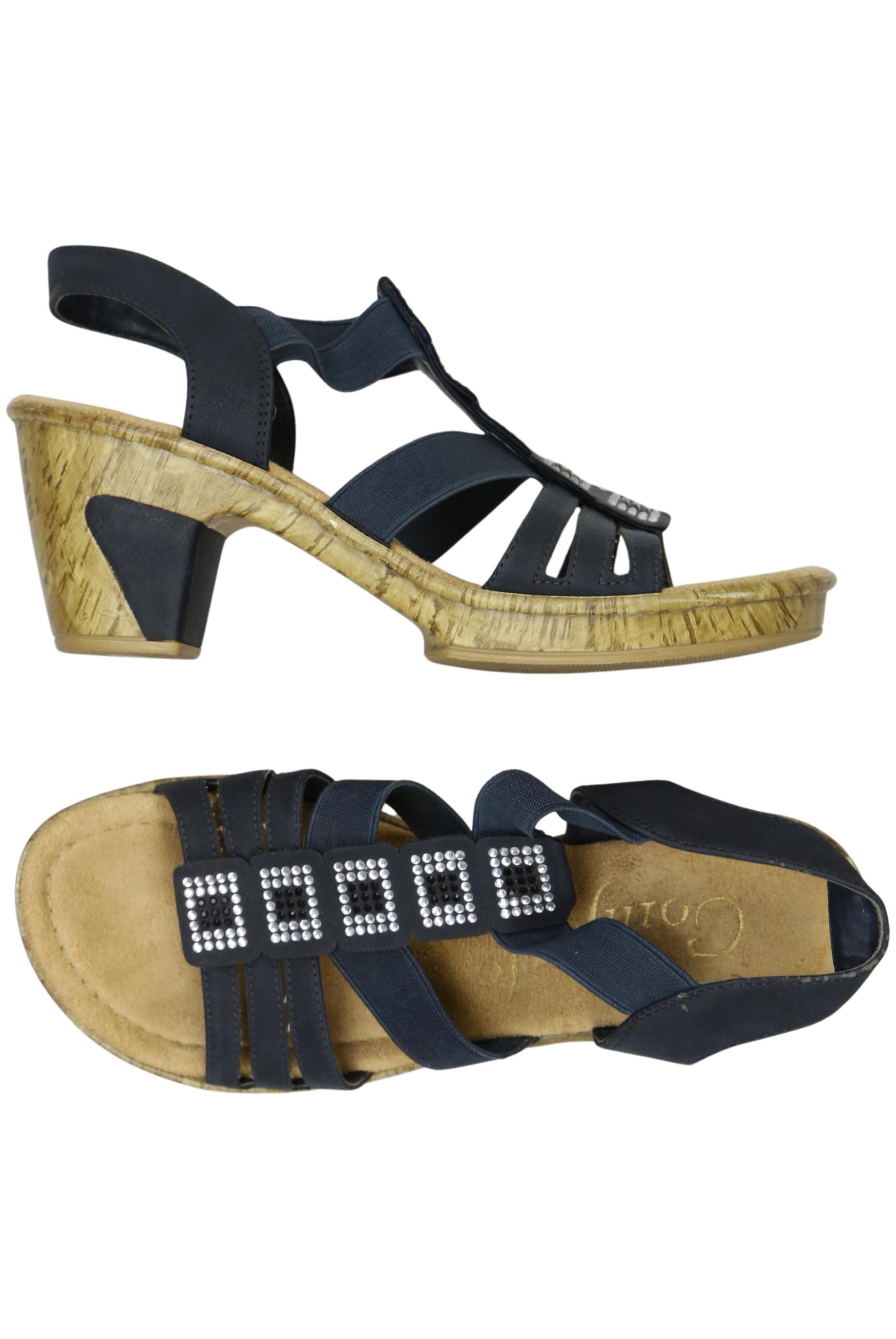 

Rieker Damen Sandale, marineblau, Gr. 38