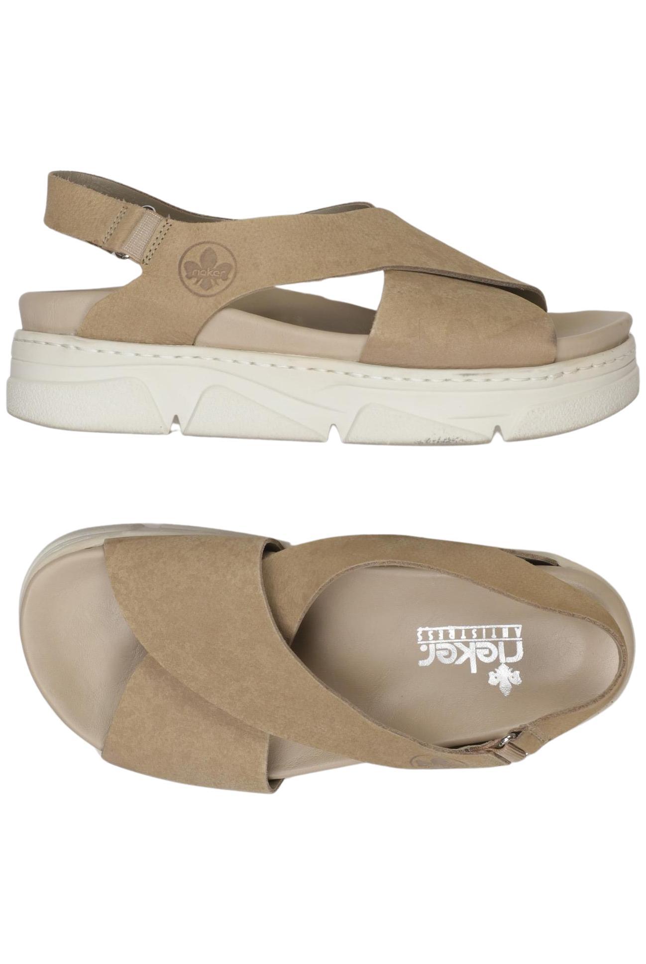 

Rieker Damen Sandale, beige, Gr. 36