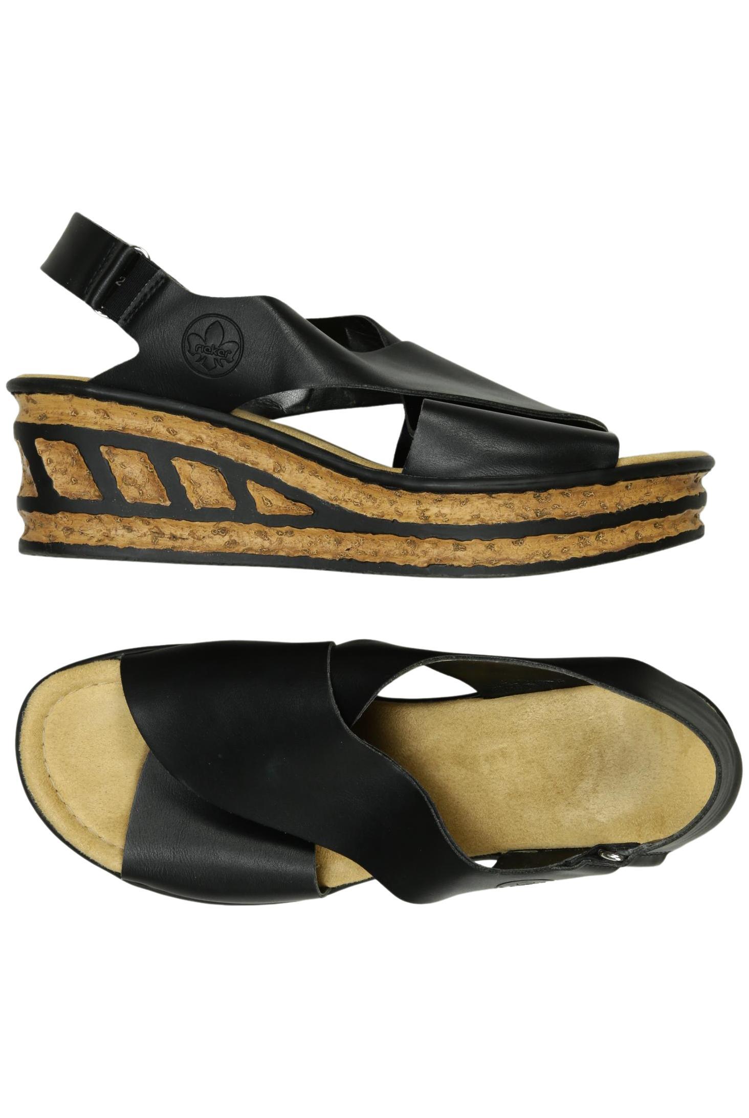 

Rieker Damen Sandale, schwarz, Gr. 40