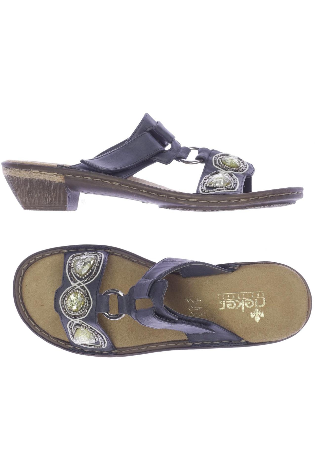 

Rieker Damen Sandale, marineblau, Gr. 38
