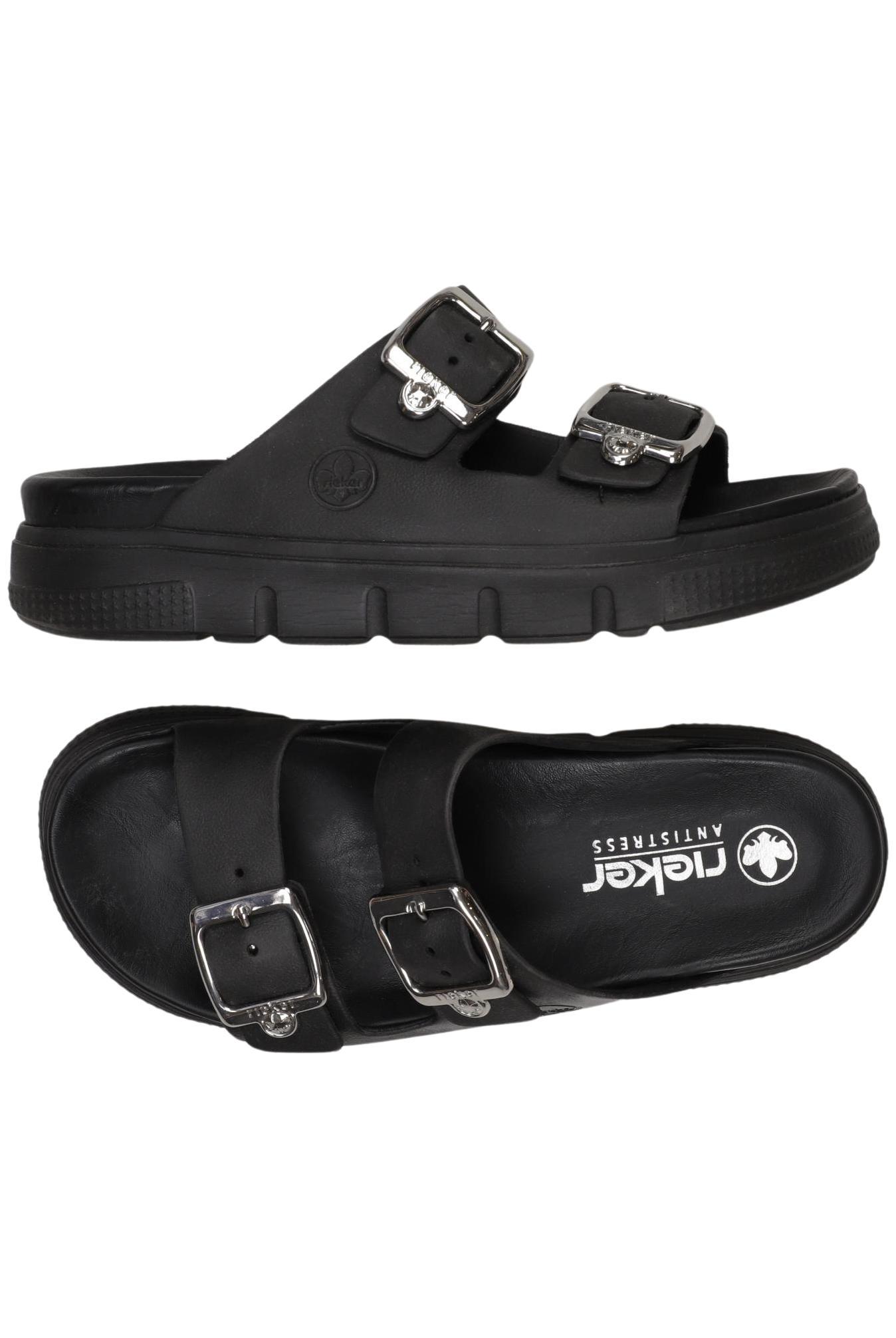 

Rieker Damen Sandale, schwarz, Gr. 40