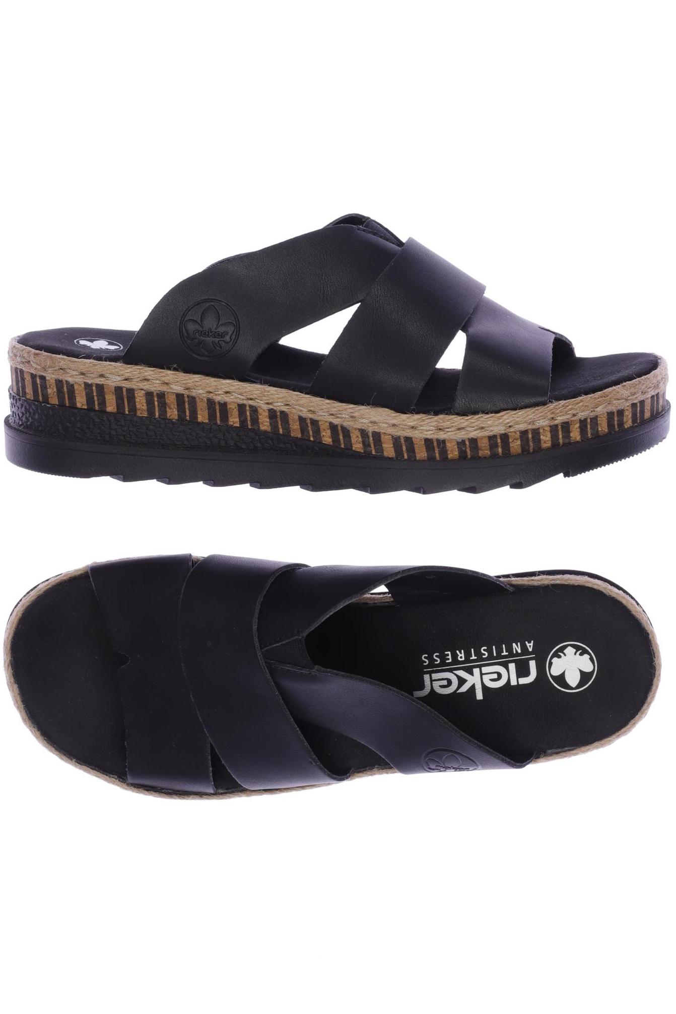 

Rieker Damen Sandale, schwarz, Gr. 38