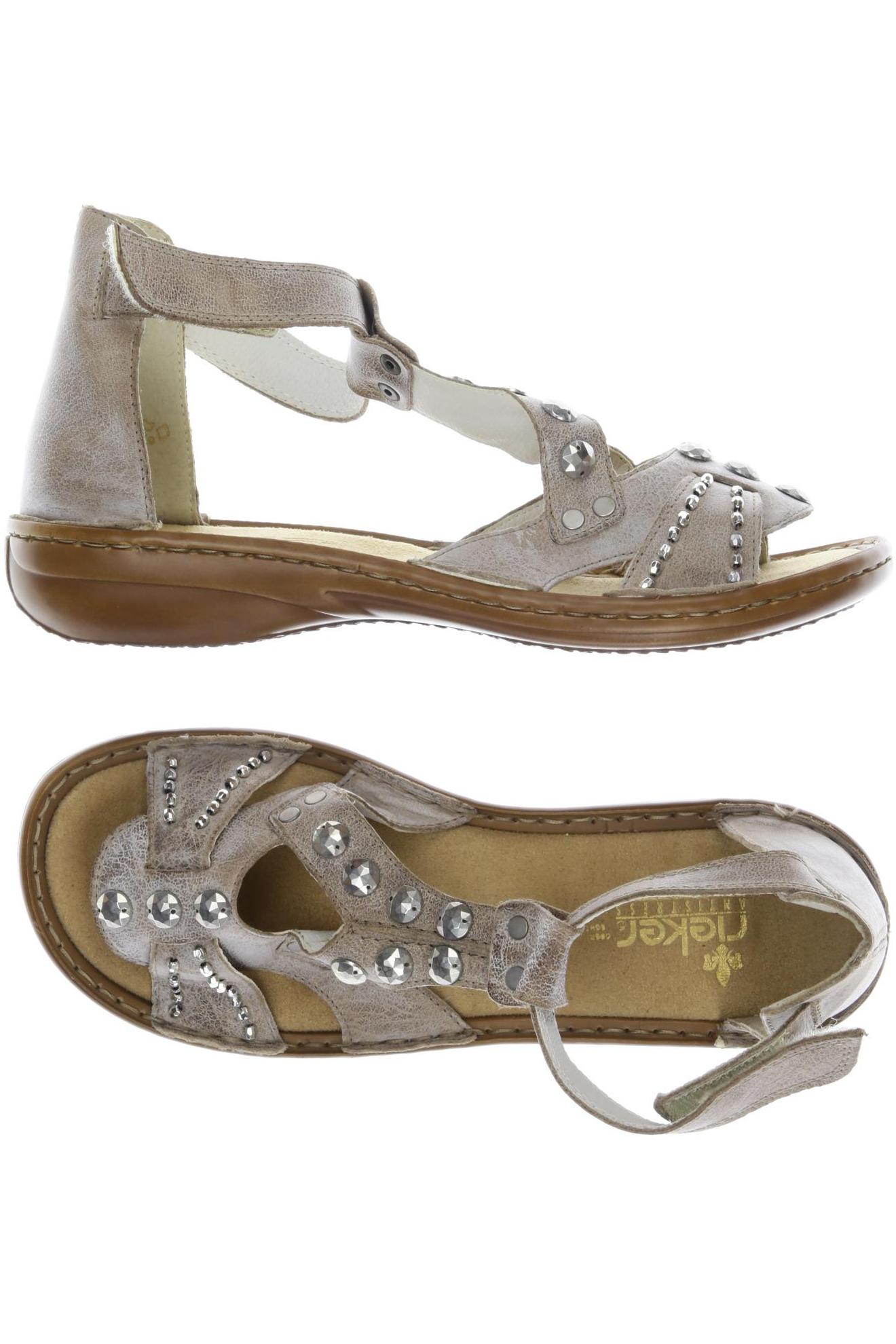 

Rieker Damen Sandale, beige, Gr. 40