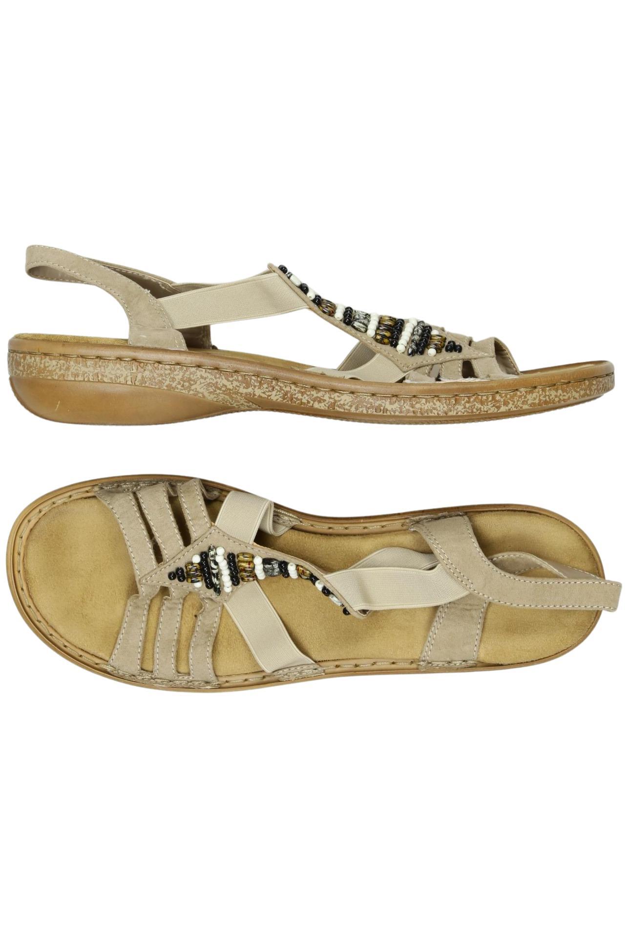 

Rieker Damen Sandale, beige, Gr. 42