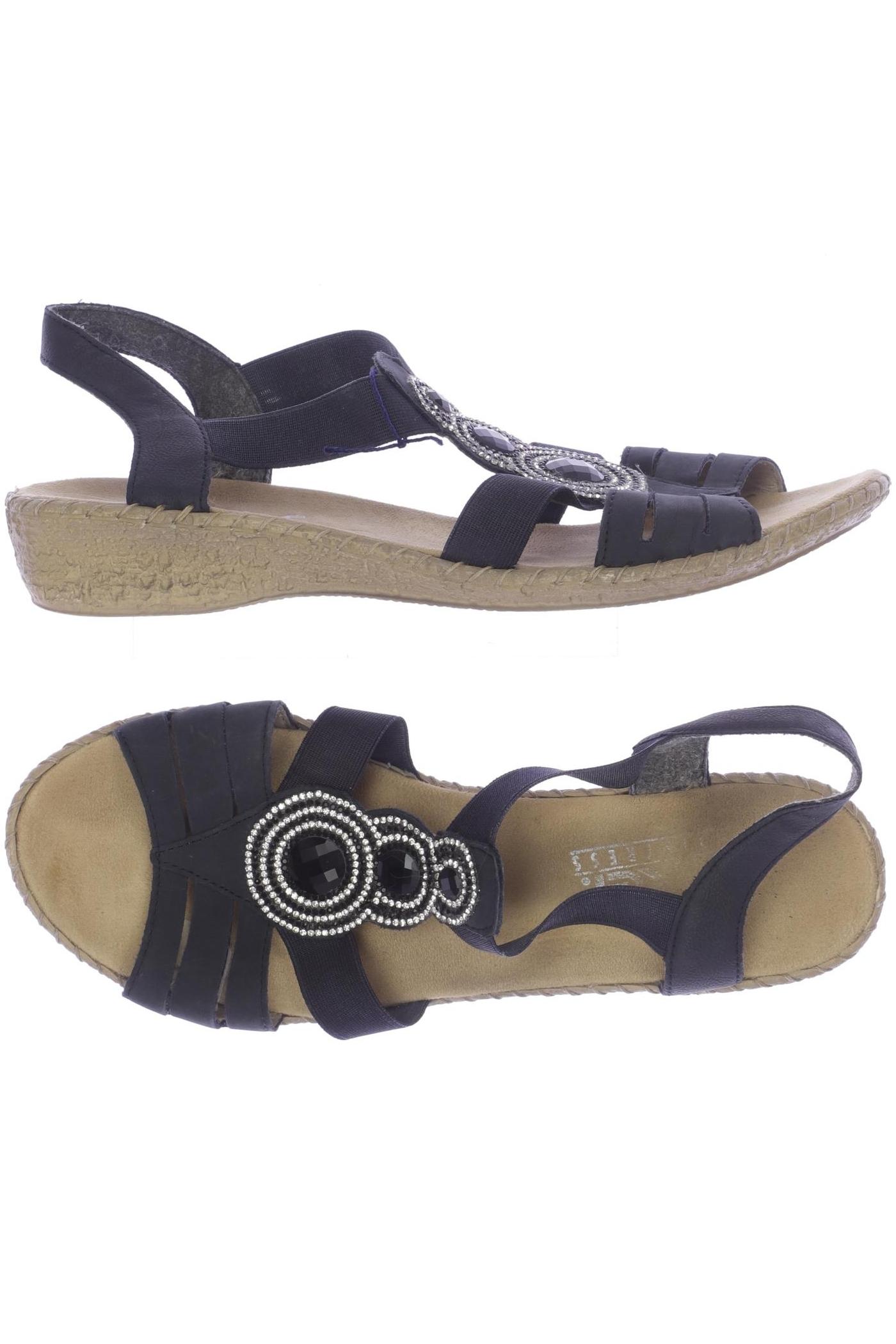 

Rieker Damen Sandale, marineblau, Gr. 40